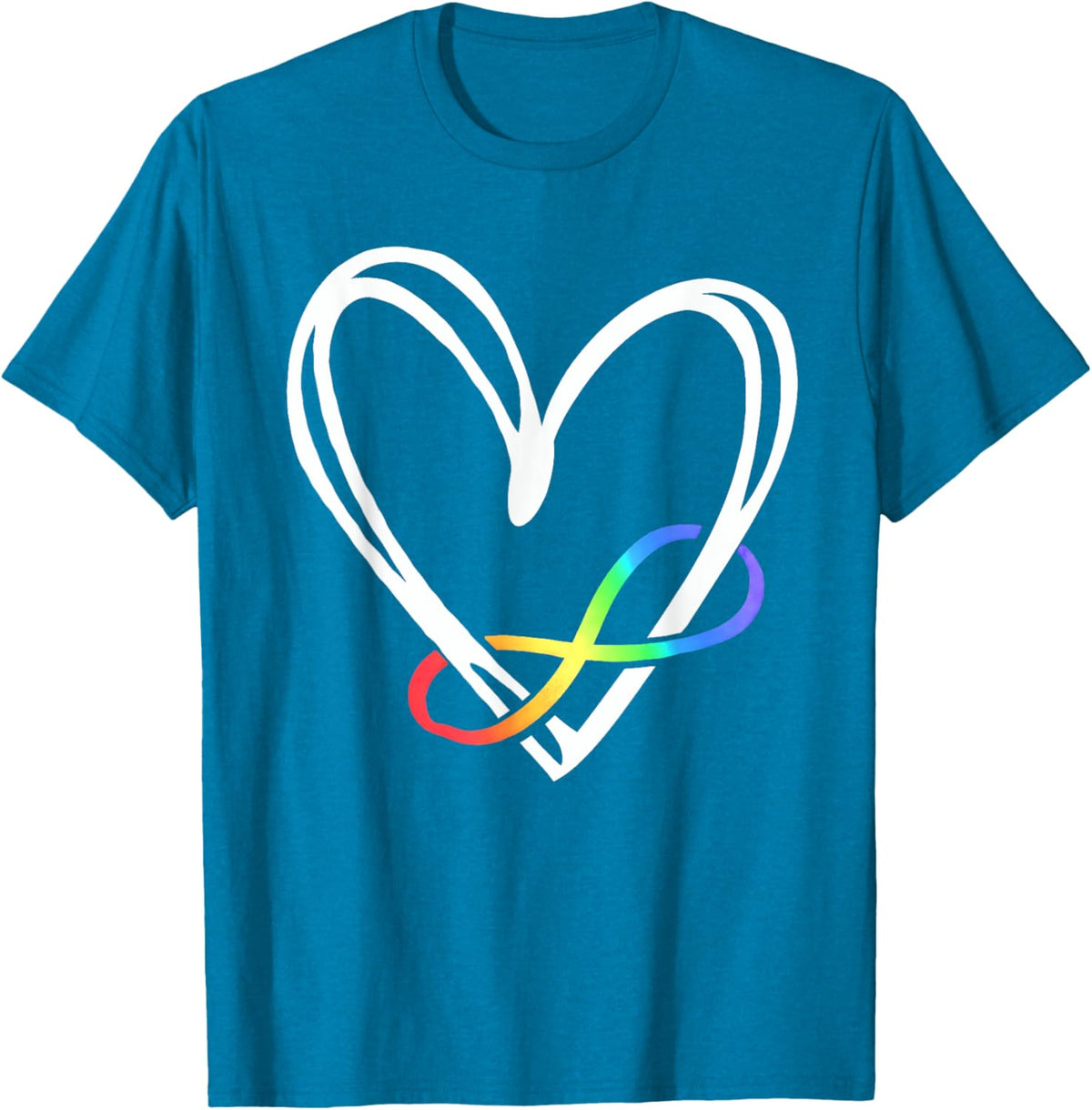 Infinity Heart Autism Awareness Love Needs No Words Tie Dye