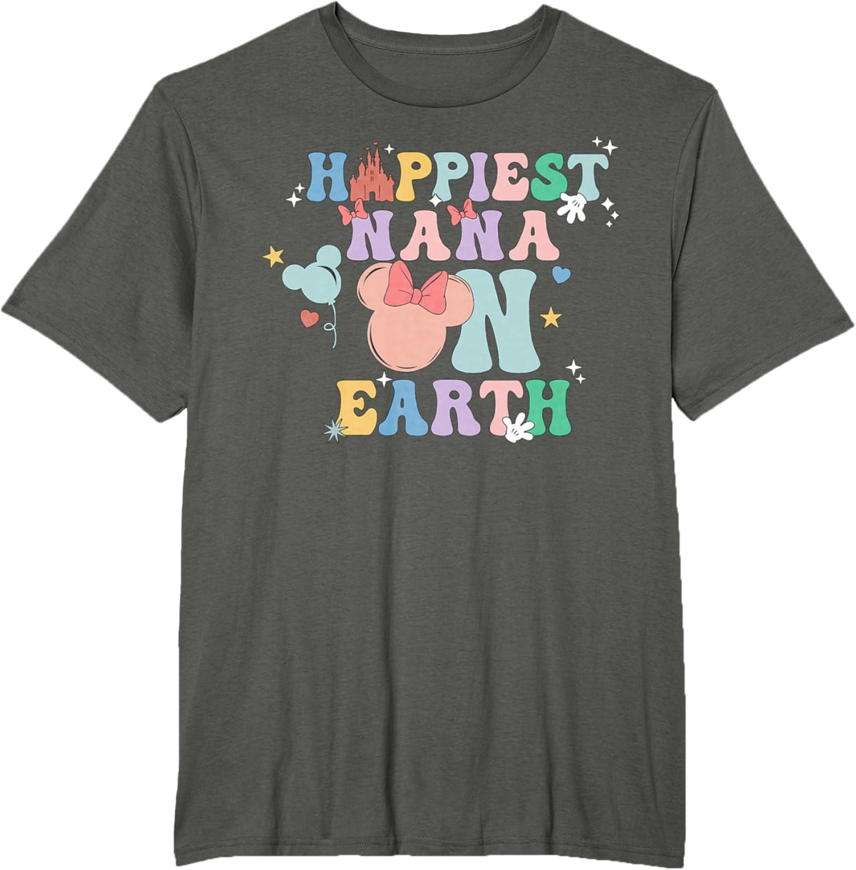 Happiest Nana On Earth Groovy Mom Mother&#39;s Day Mother Shirt