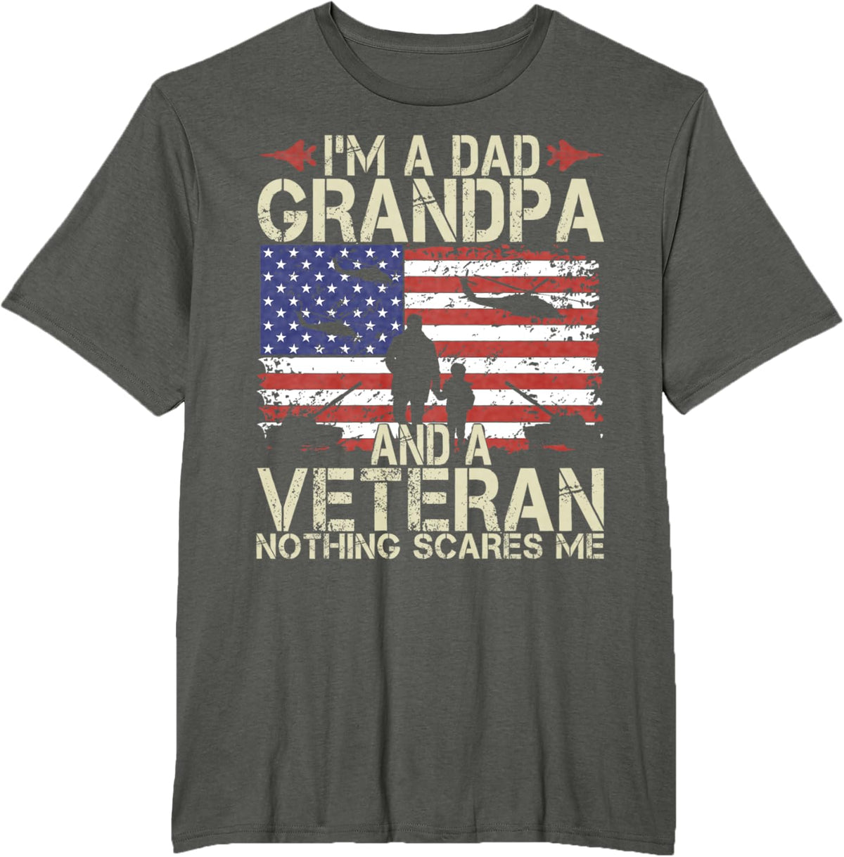 I&#39;m A Dad Grandpa And Veteran Fathers Day Papa Grandpa Gifts