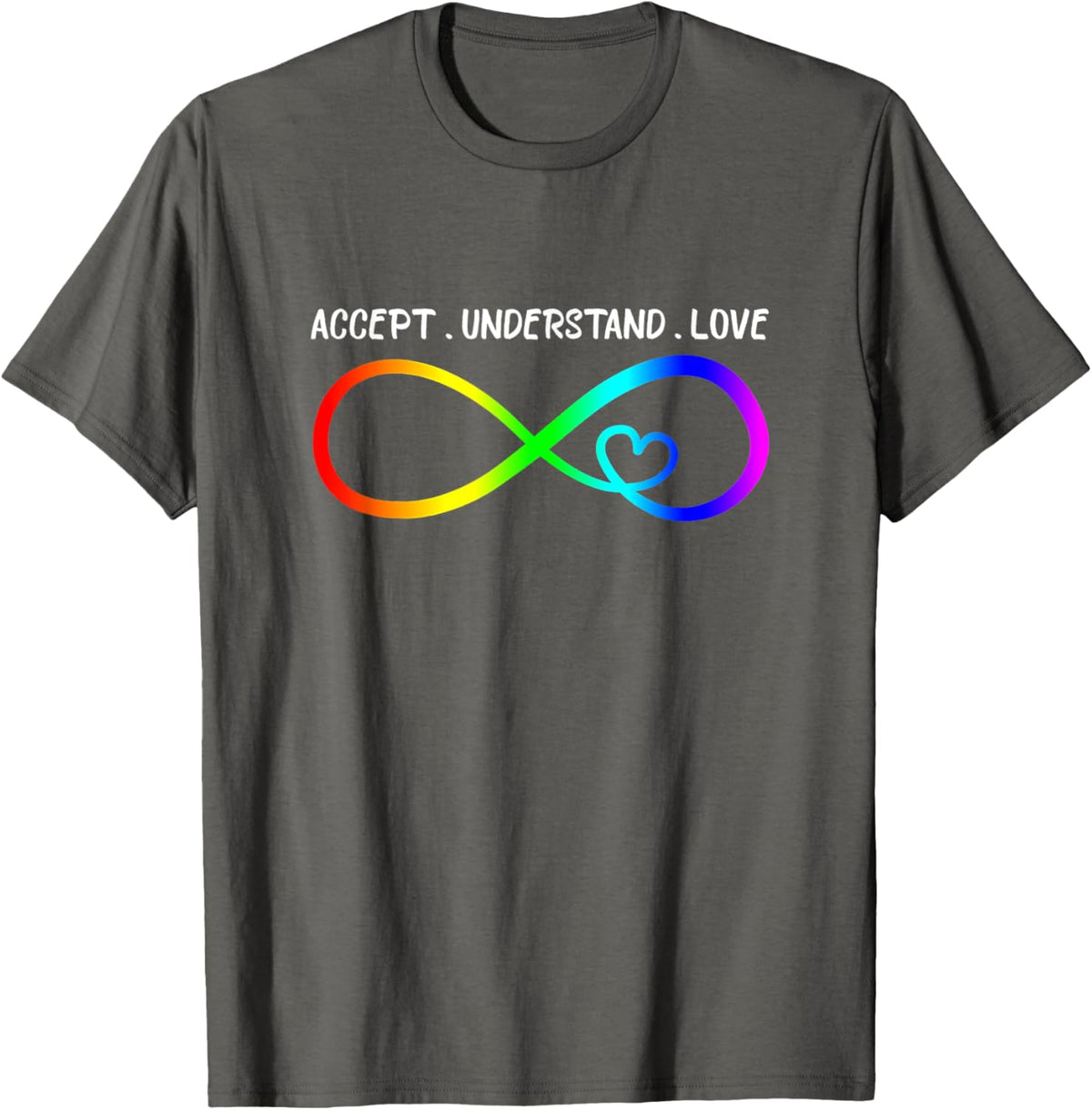 Accept Understand Love Heart Infinity Autism Awareness