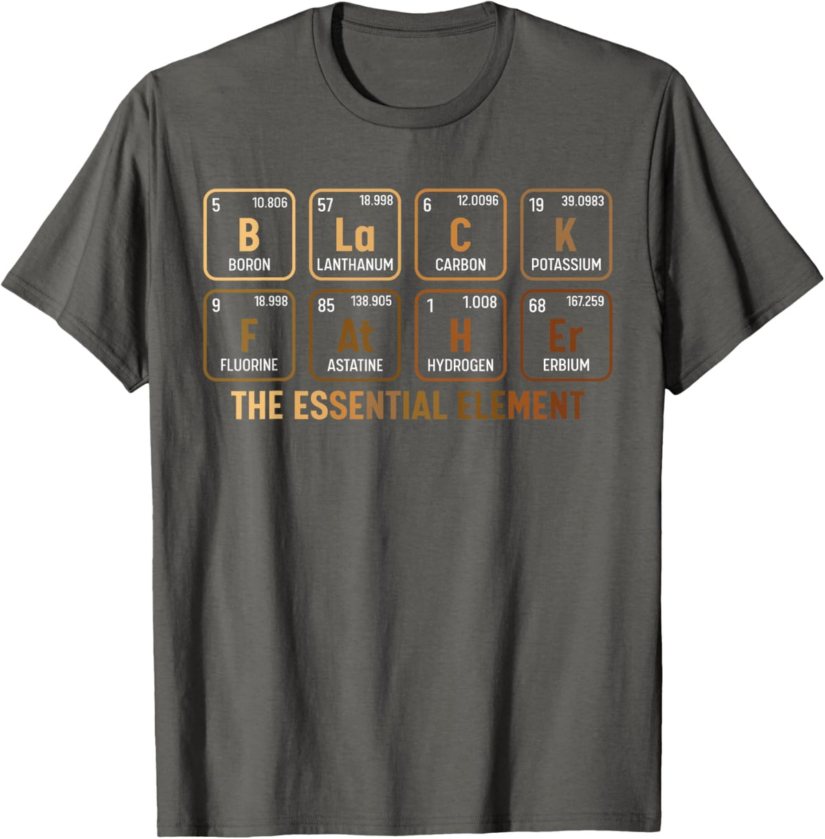 Mens Black Father&#39;s Day Black Dad Black Father Essential Element