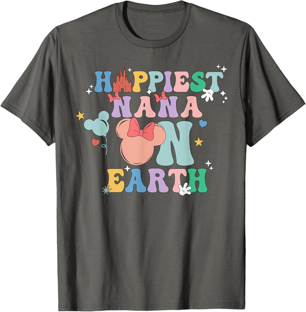 Happiest Nana On Earth Groovy Mom Mother&#39;s Day Mother Shirt