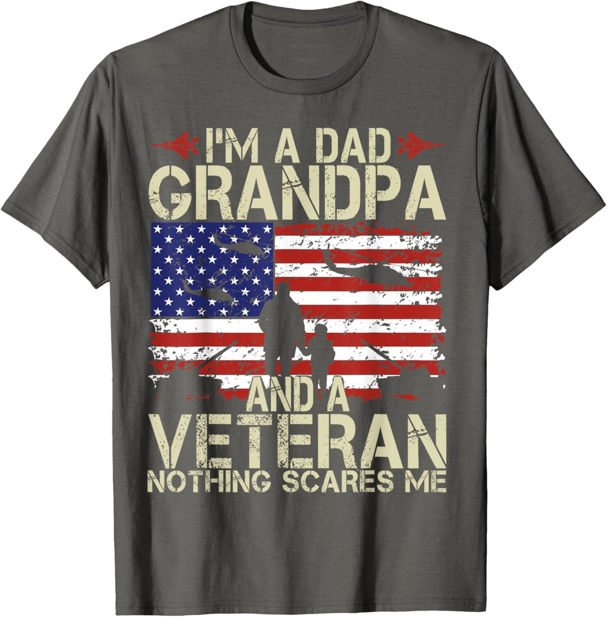 I&#39;m A Dad Grandpa And Veteran Fathers Day Papa Grandpa Gifts