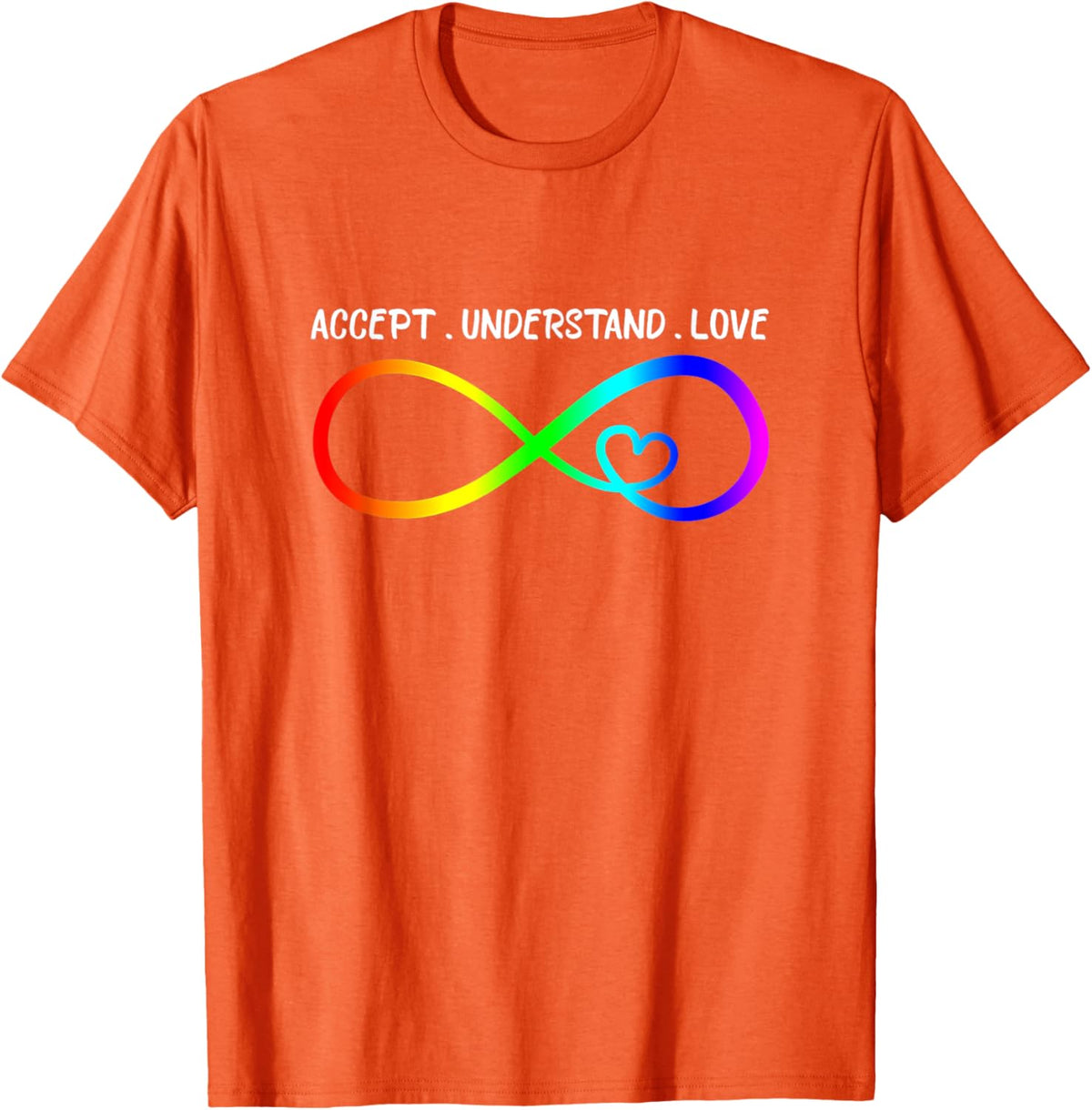 Accept Understand Love Heart Infinity Autism Awareness