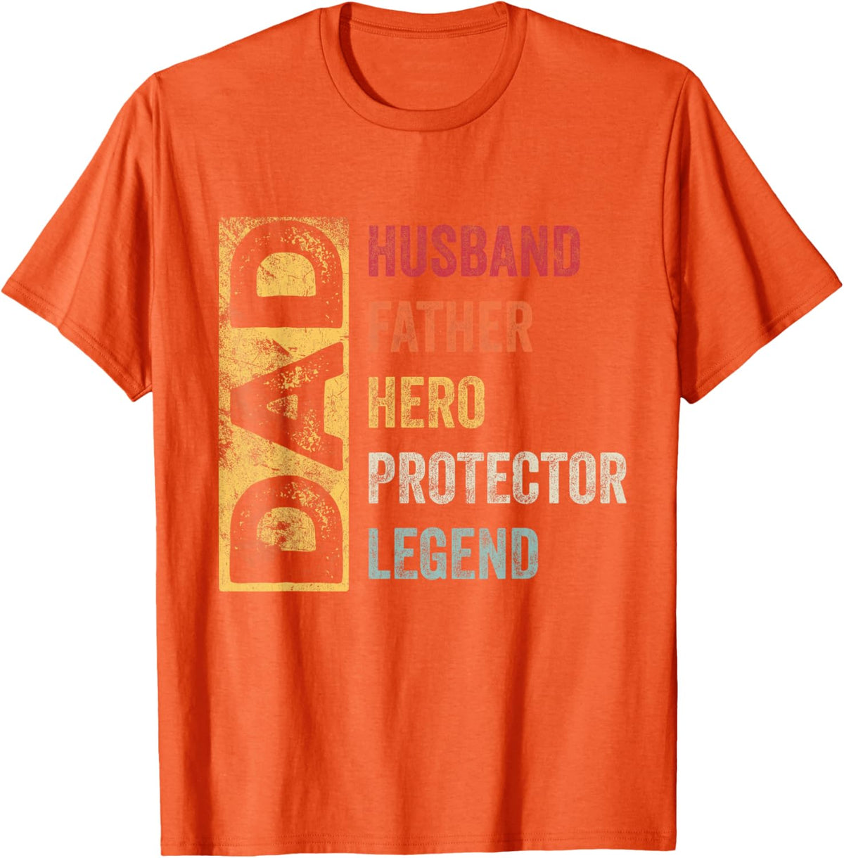Retro Husband Father Hero Protector Legend Father Day Dad