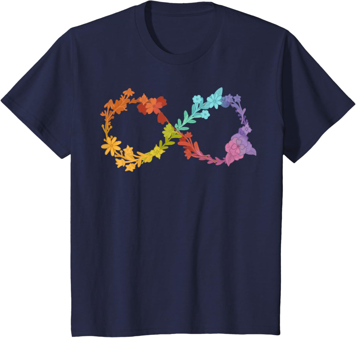 Floral Neurodiversity Infinity Symbol Autism Awareness