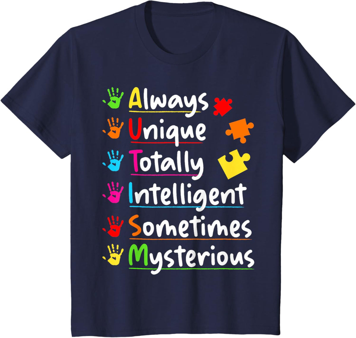 Always Unique Autism Awareness Totally Intelligent Kids