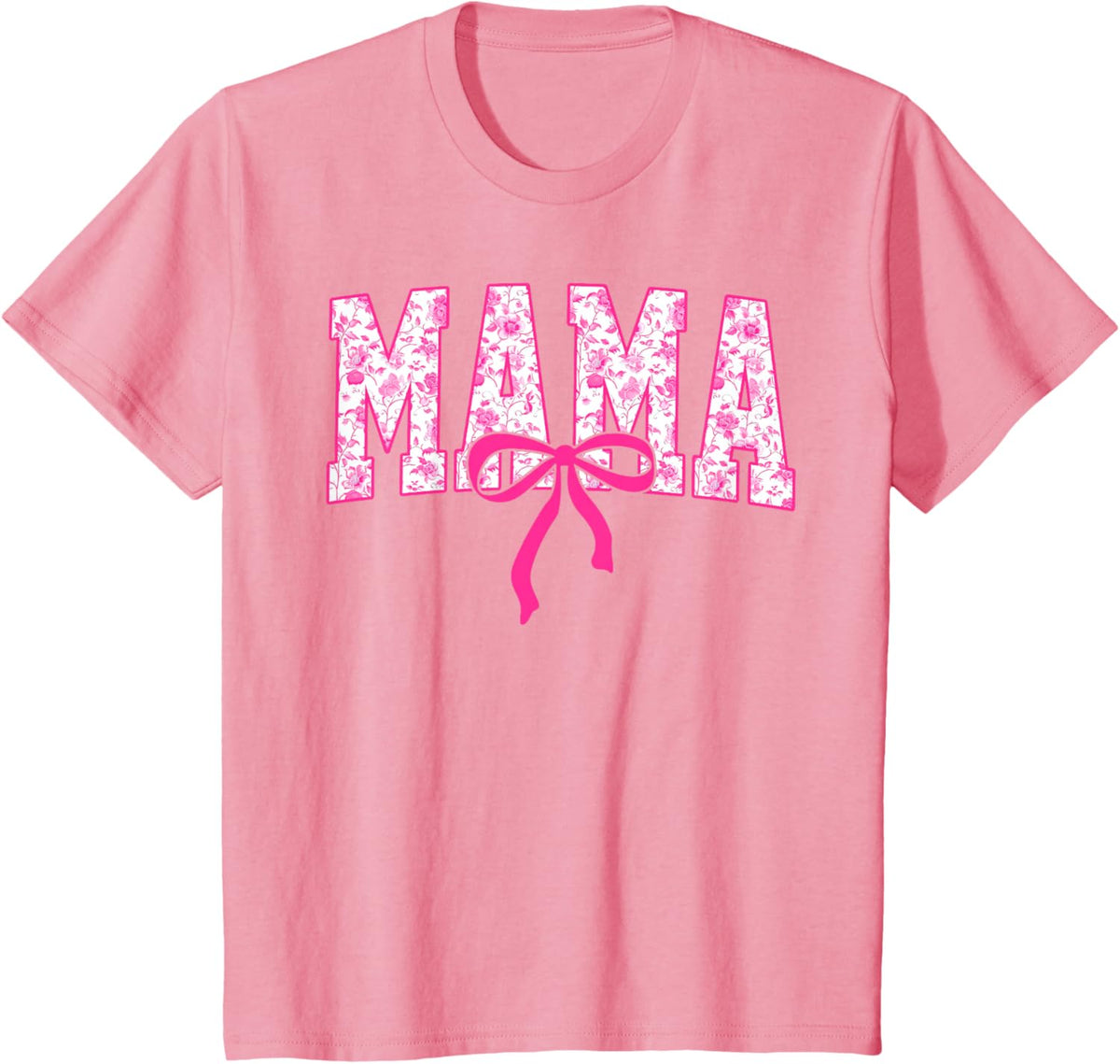 Coquette Pink Chinoiserie Mama Floral Bow Mom Mothers Day