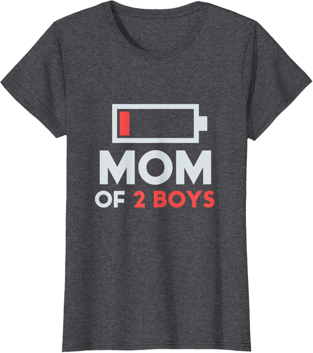Mom of 2 Boys Gift from Son Mothers Day Birthday Women Mother Shirt