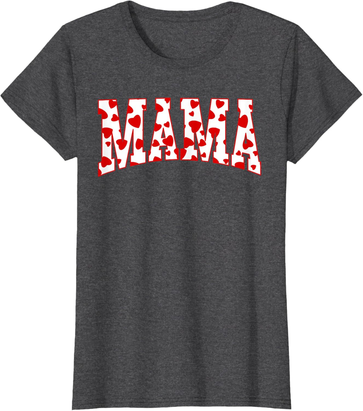 Mama Valentine Heart Valentines Day Family Matching Funny Mother Shirt