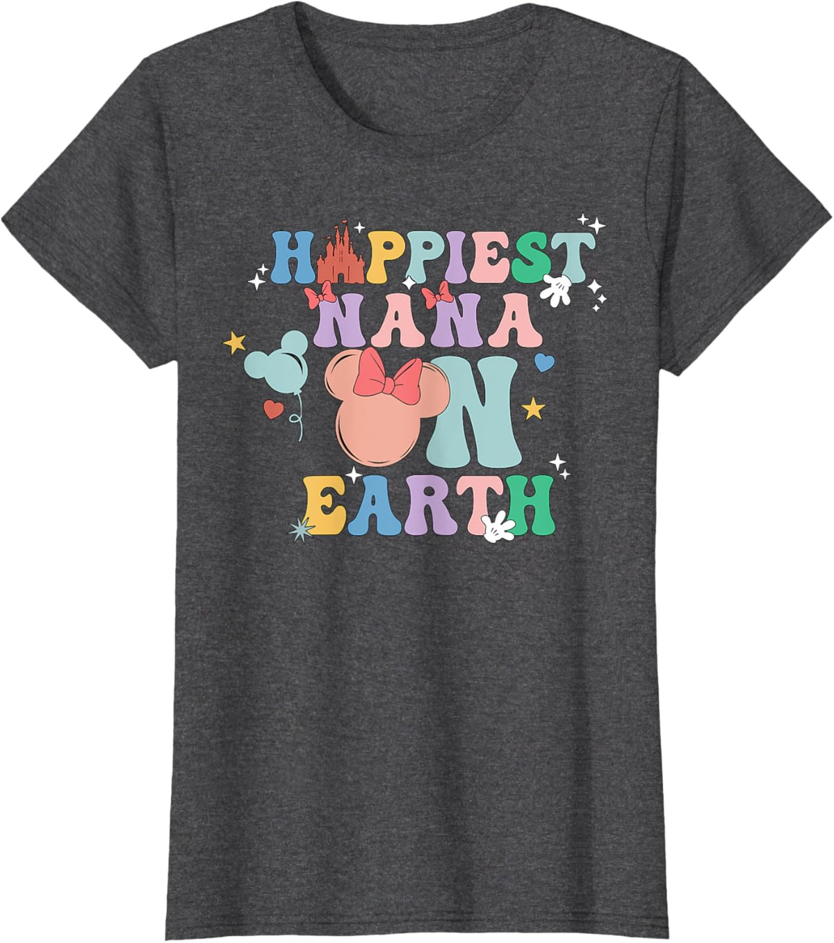 Happiest Nana On Earth Groovy Mom Mother&#39;s Day Mother Shirt