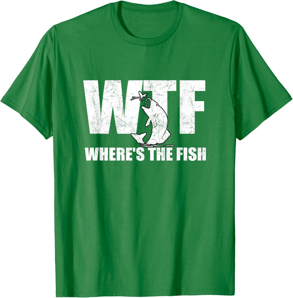 WTF Where&#39;s The Fish Men&#39;s Funny Fishing Gifts Fathers Day