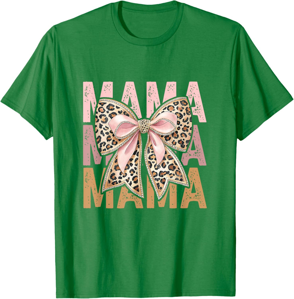 Retro Leopard Mama,Cute Mom Retro Coquette Bow Mother&#39;s Day