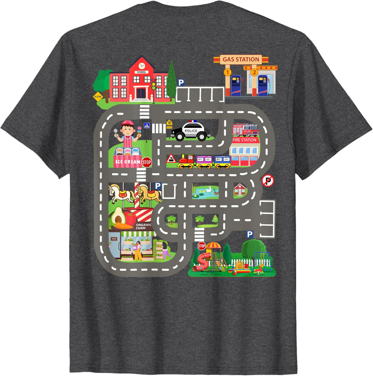 Kids Play Cars on Dad&#39;s Back Funny Father&#39;s Day Race Track