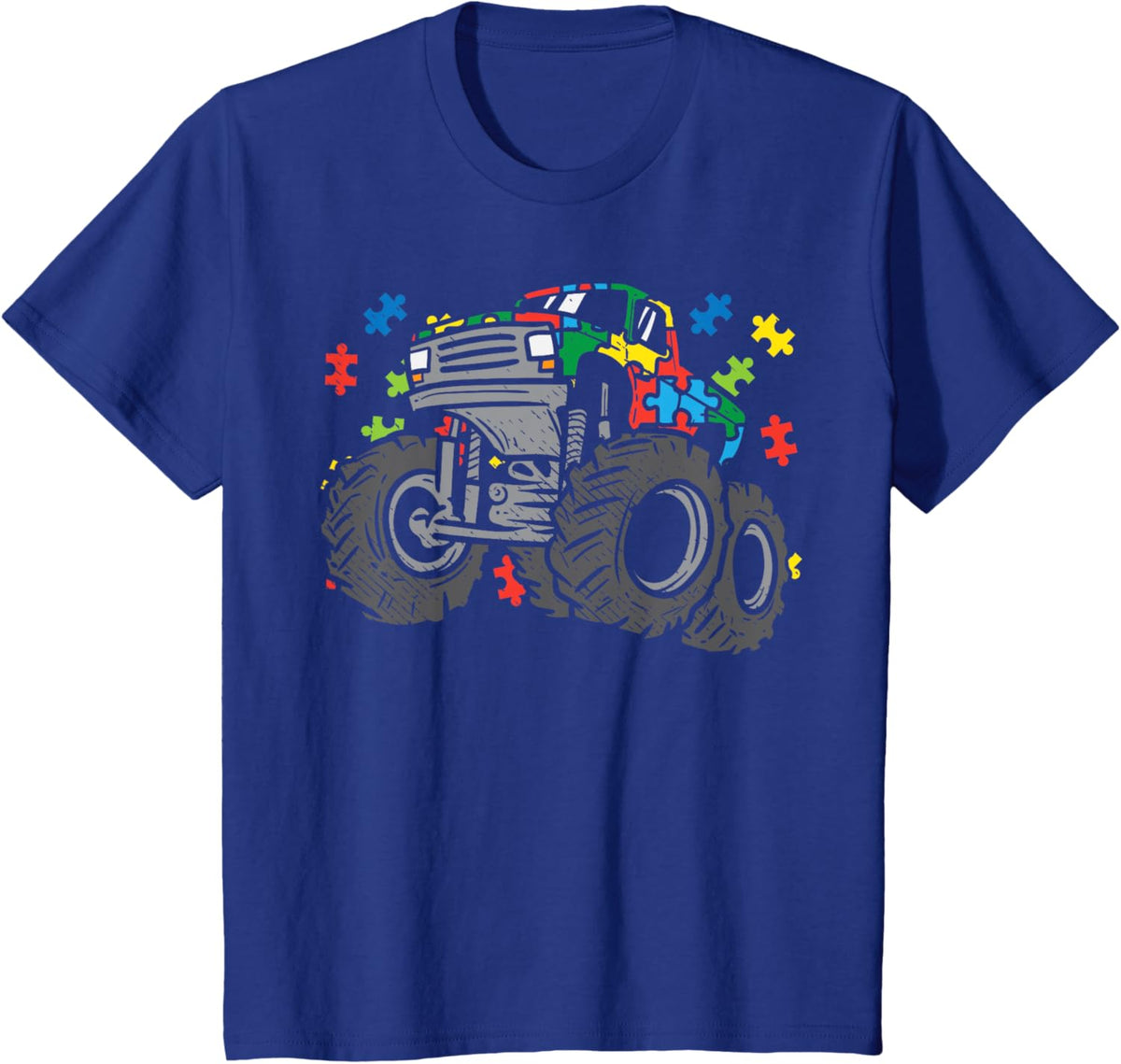Kids Monster Truck Puzzles Cute Kids Autism Awareness ASD Boys