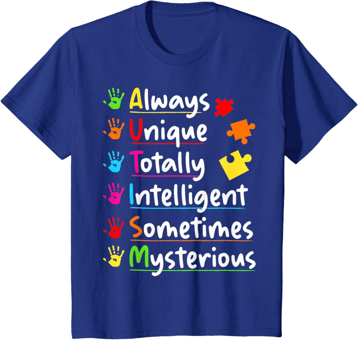 Always Unique Autism Awareness Totally Intelligent Kids