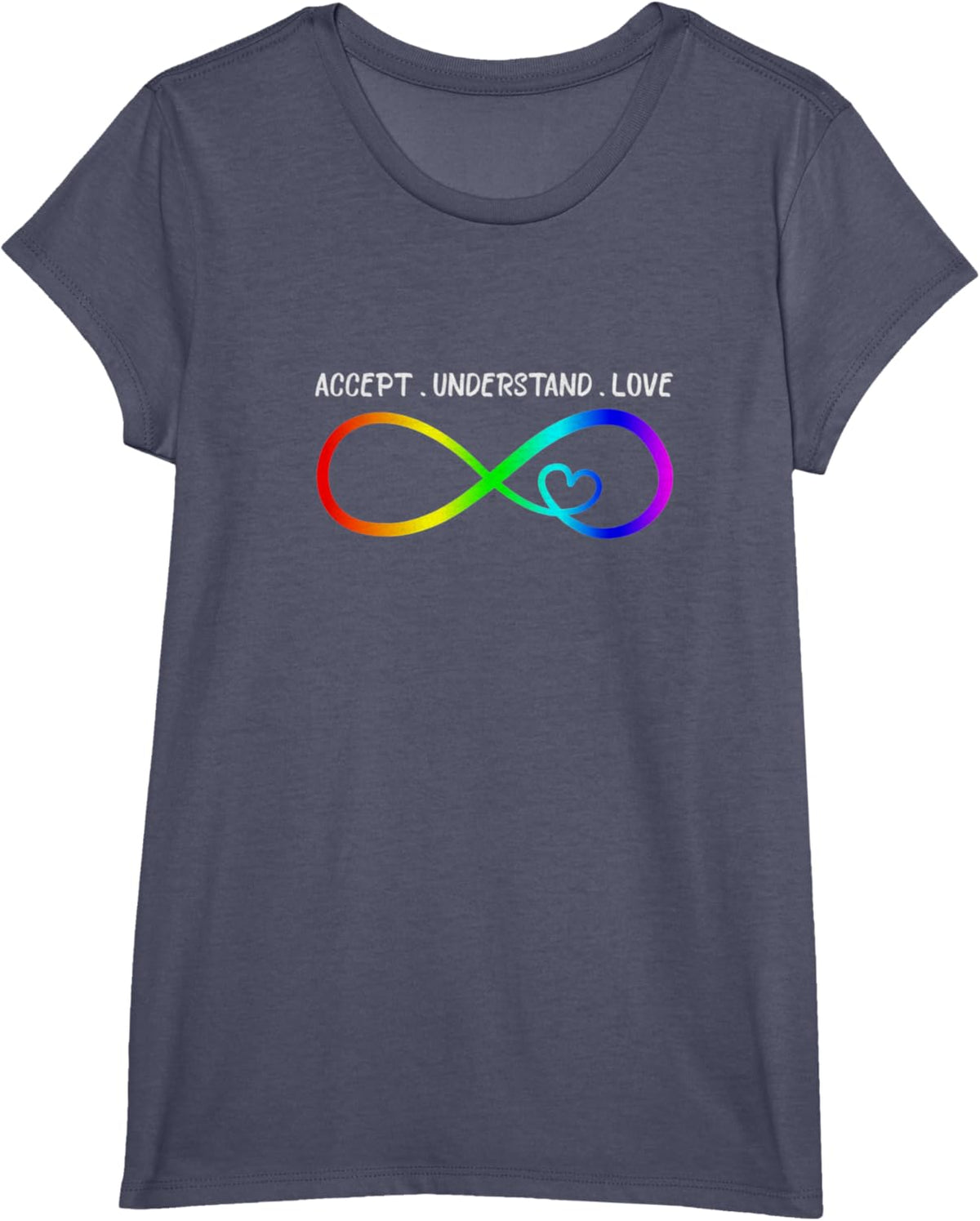 Accept Understand Love Heart Infinity Autism Awareness