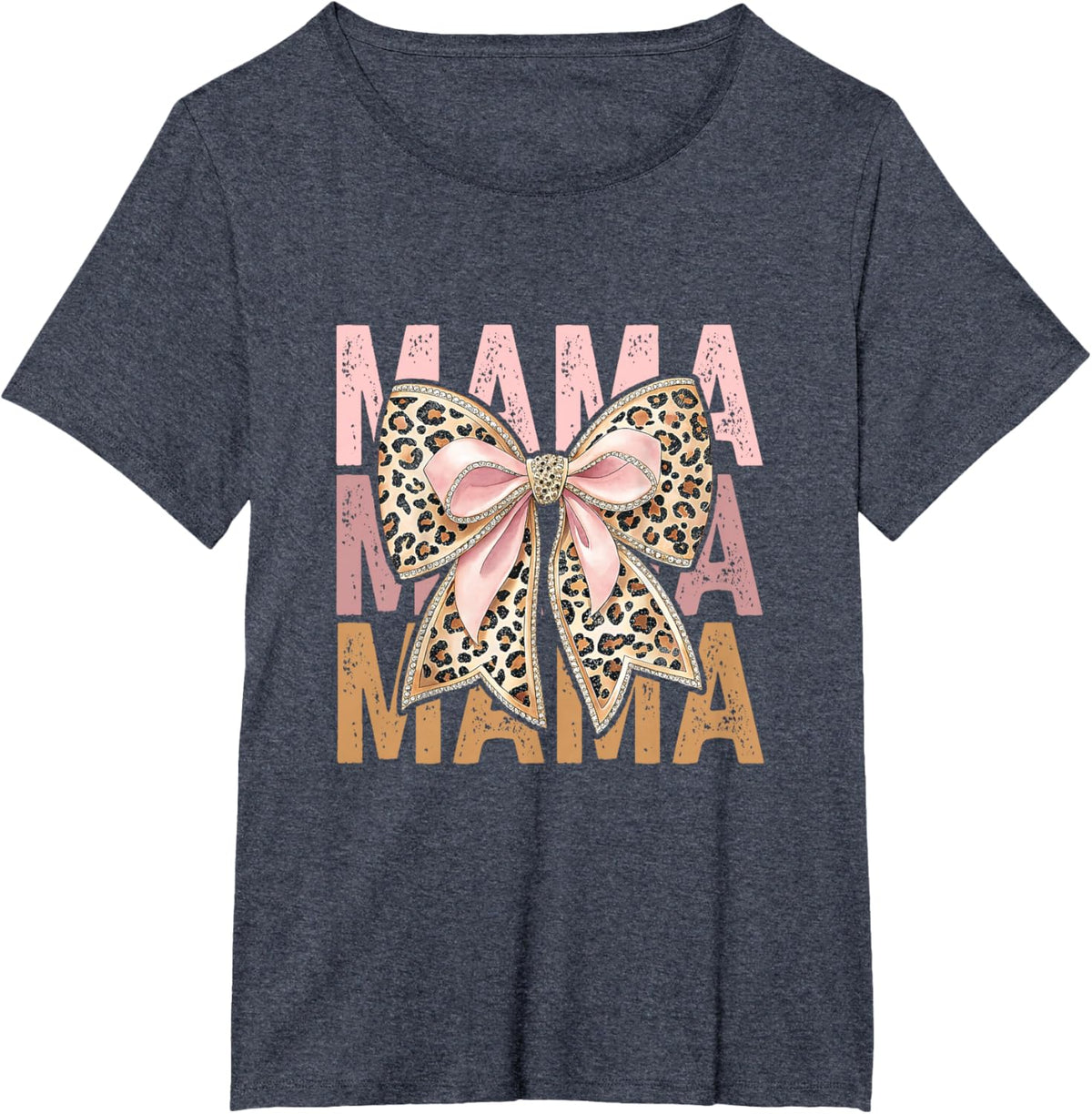 Retro Leopard Mama,Cute Mom Retro Coquette Bow Mother&#39;s Day