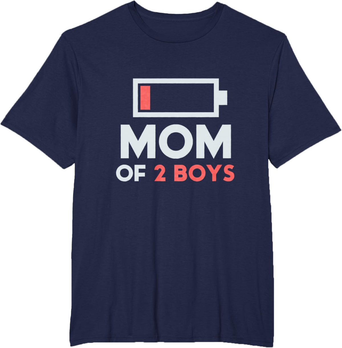 Mom of 2 Boys Gift from Son Mothers Day Birthday Women Mother Shirt