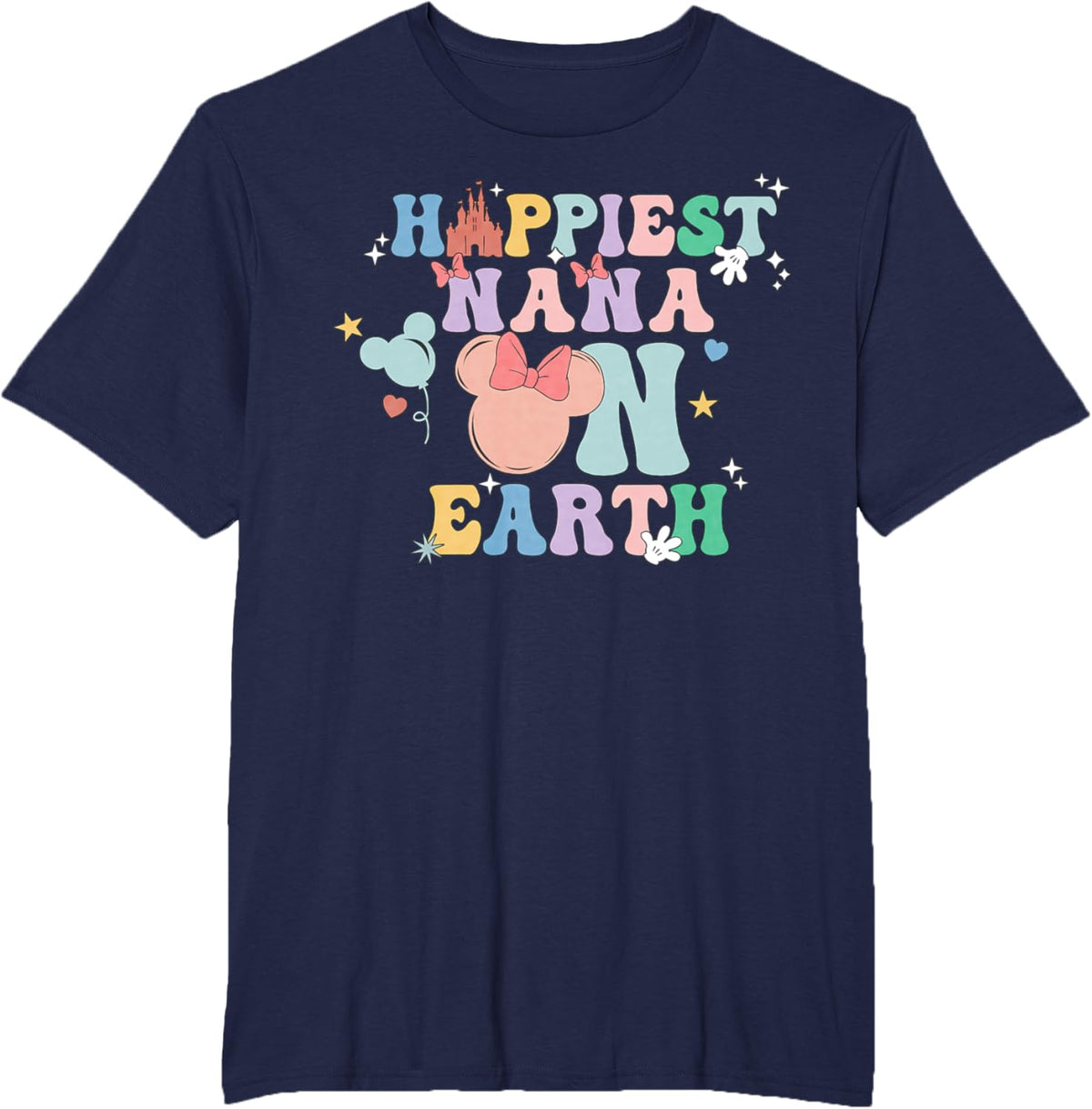 Happiest Nana On Earth Groovy Mom Mother&#39;s Day Mother Shirt
