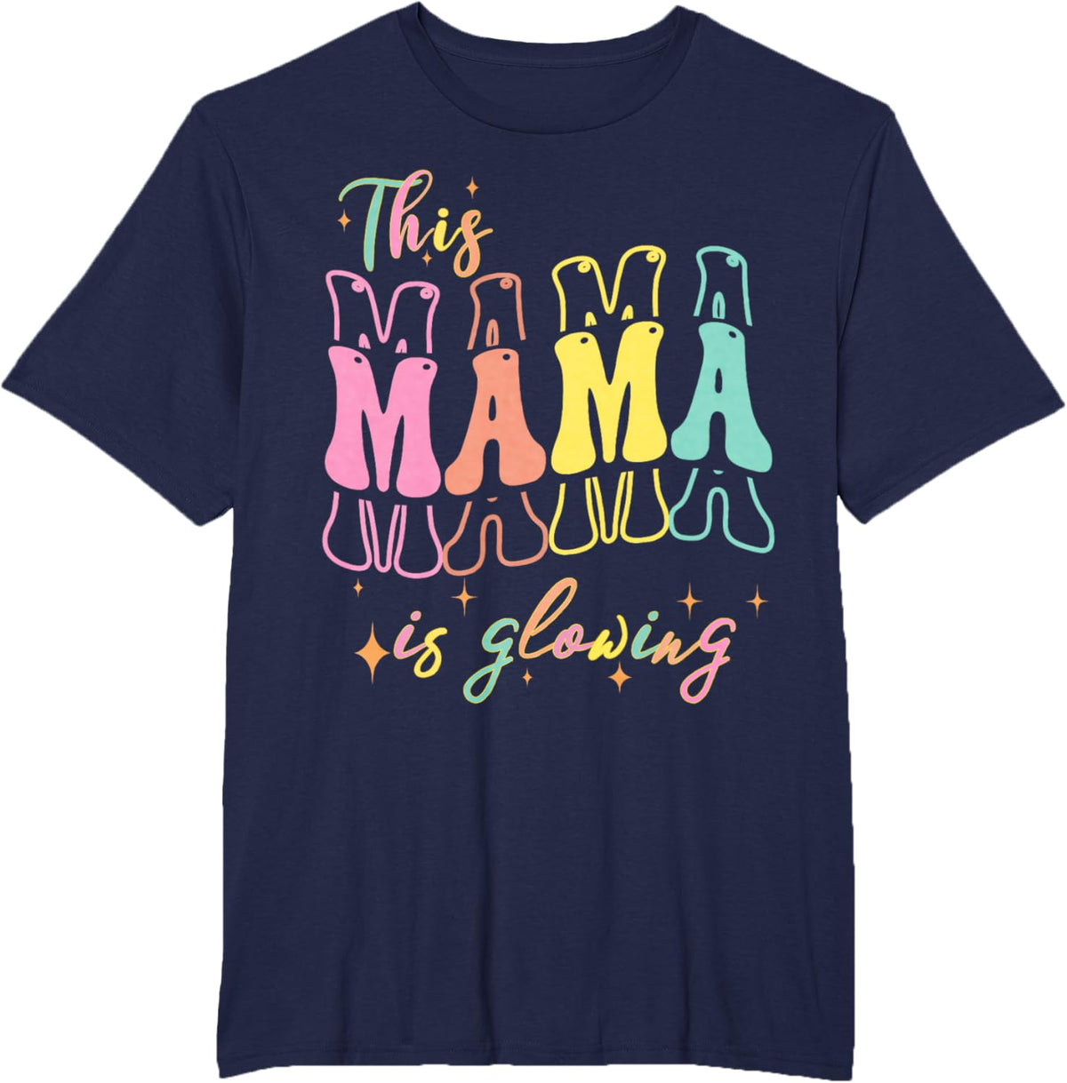 Mothers day Tee, This Mom is Glowing Mom mothers Day