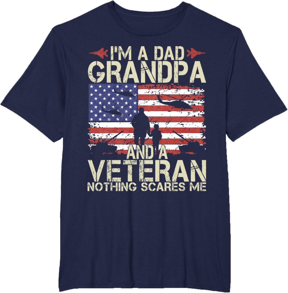 I&#39;m A Dad Grandpa And Veteran Fathers Day Papa Grandpa Gifts