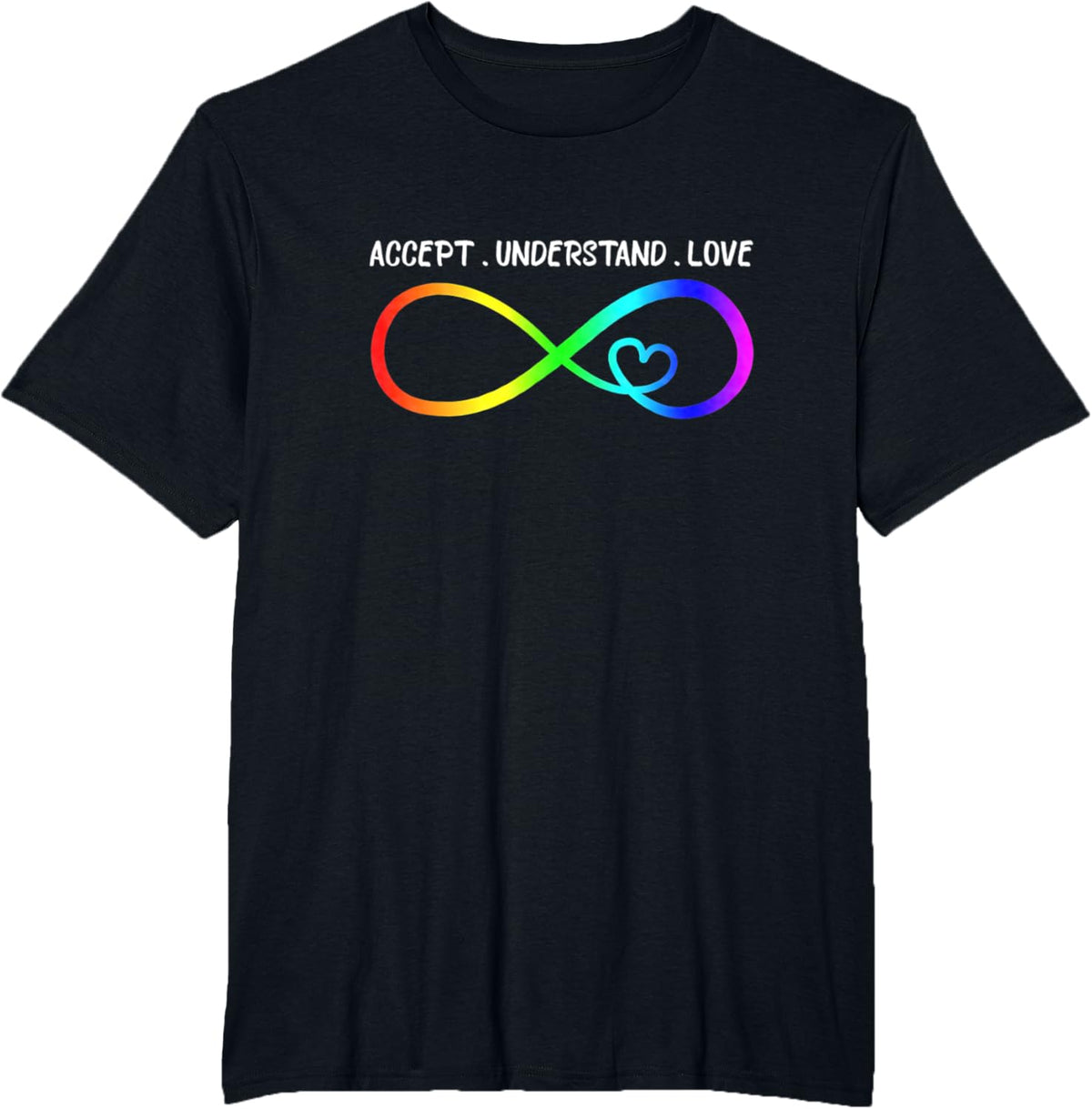 Accept Understand Love Heart Infinity Autism Awareness