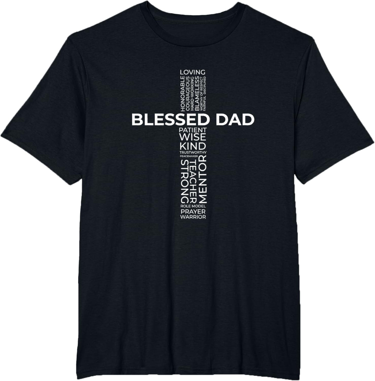 Christian Blessed Dad Cross Father&#39;s Day Shirt
