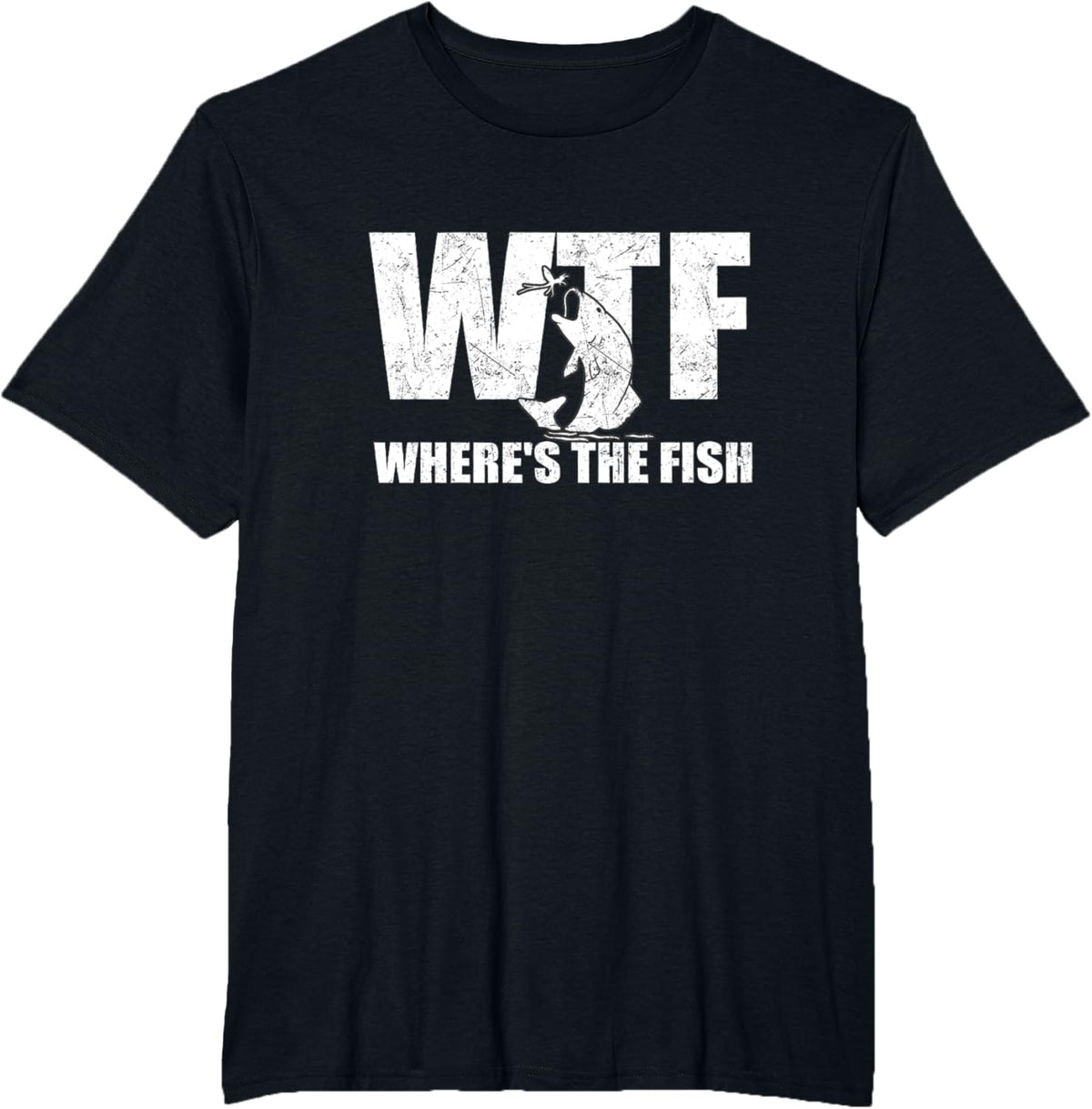 WTF Where&#39;s The Fish Men&#39;s Funny Fishing Gifts Fathers Day