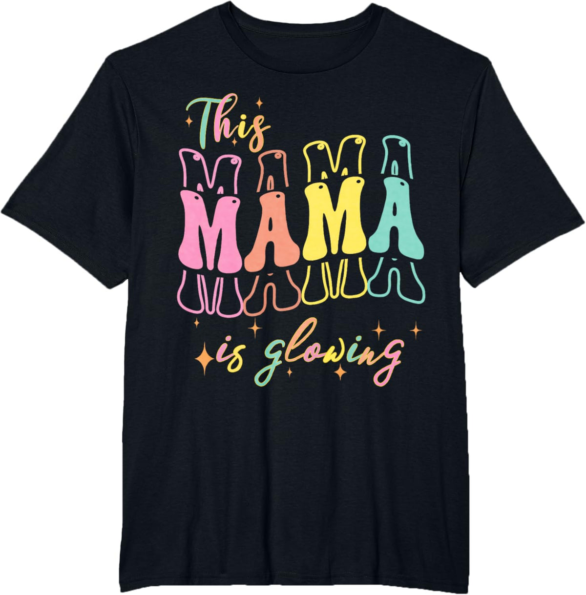Mothers day Tee, This Mom is Glowing Mom mothers Day