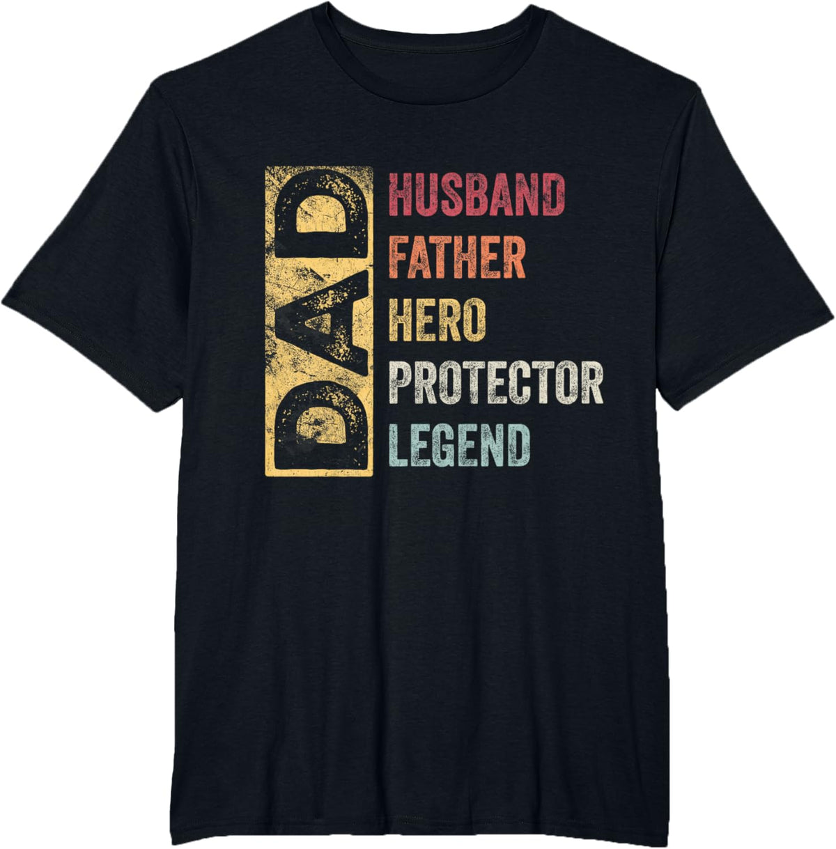 Retro Husband Father Hero Protector Legend Father Day Dad