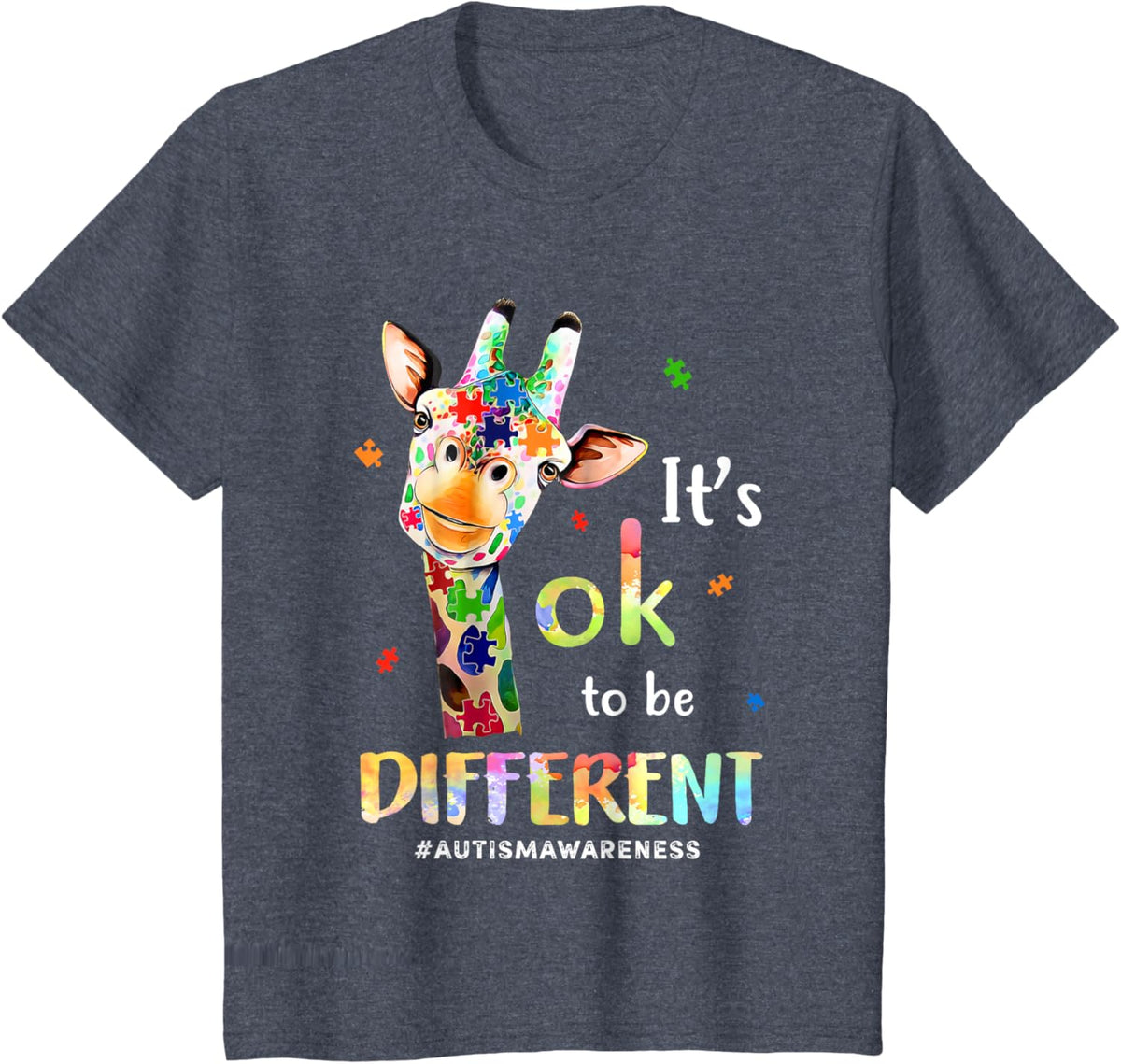 Its Ok To Be Different Autism Awareness Giraffe
