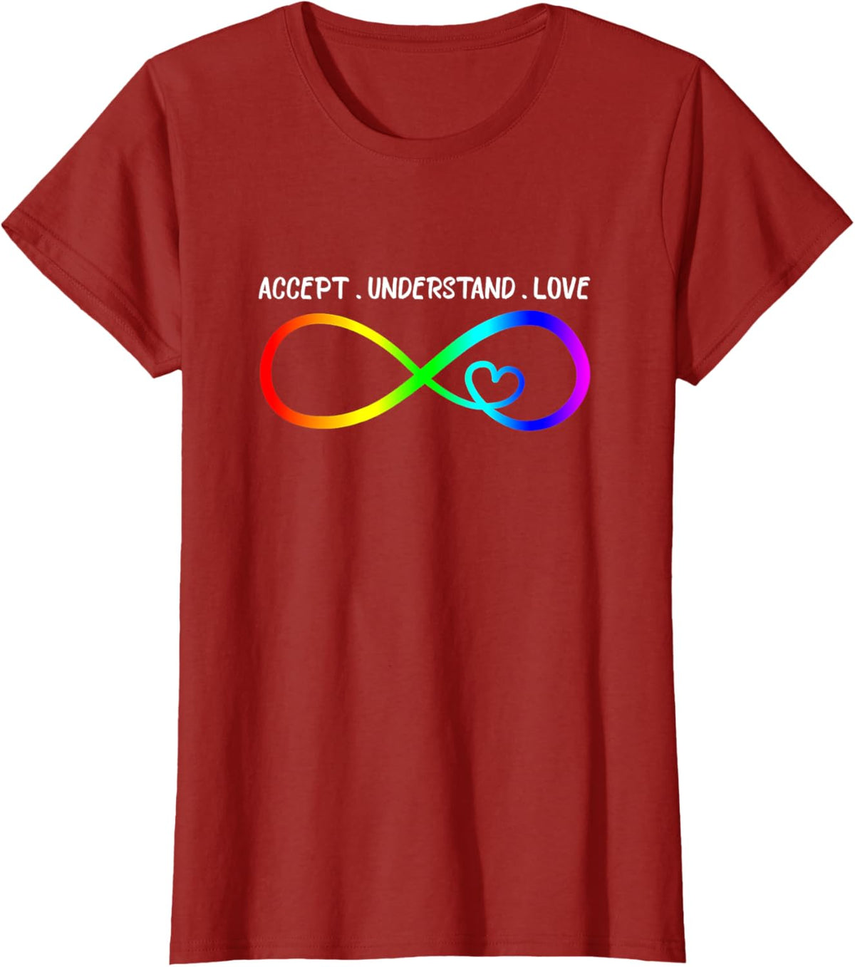 Accept Understand Love Heart Infinity Autism Awareness