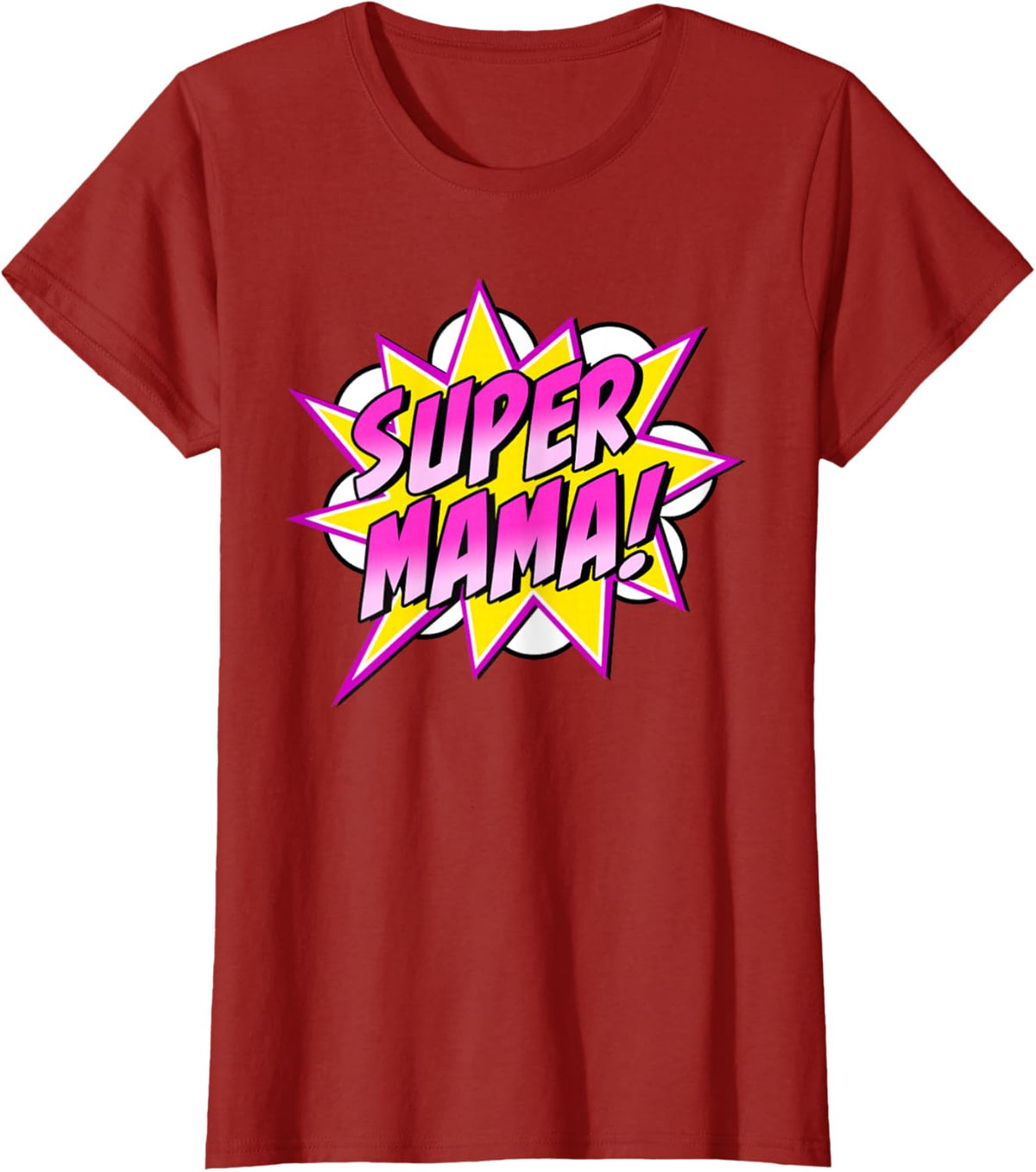 Super Mama Comic Book Superhero Mother&#39;s Day