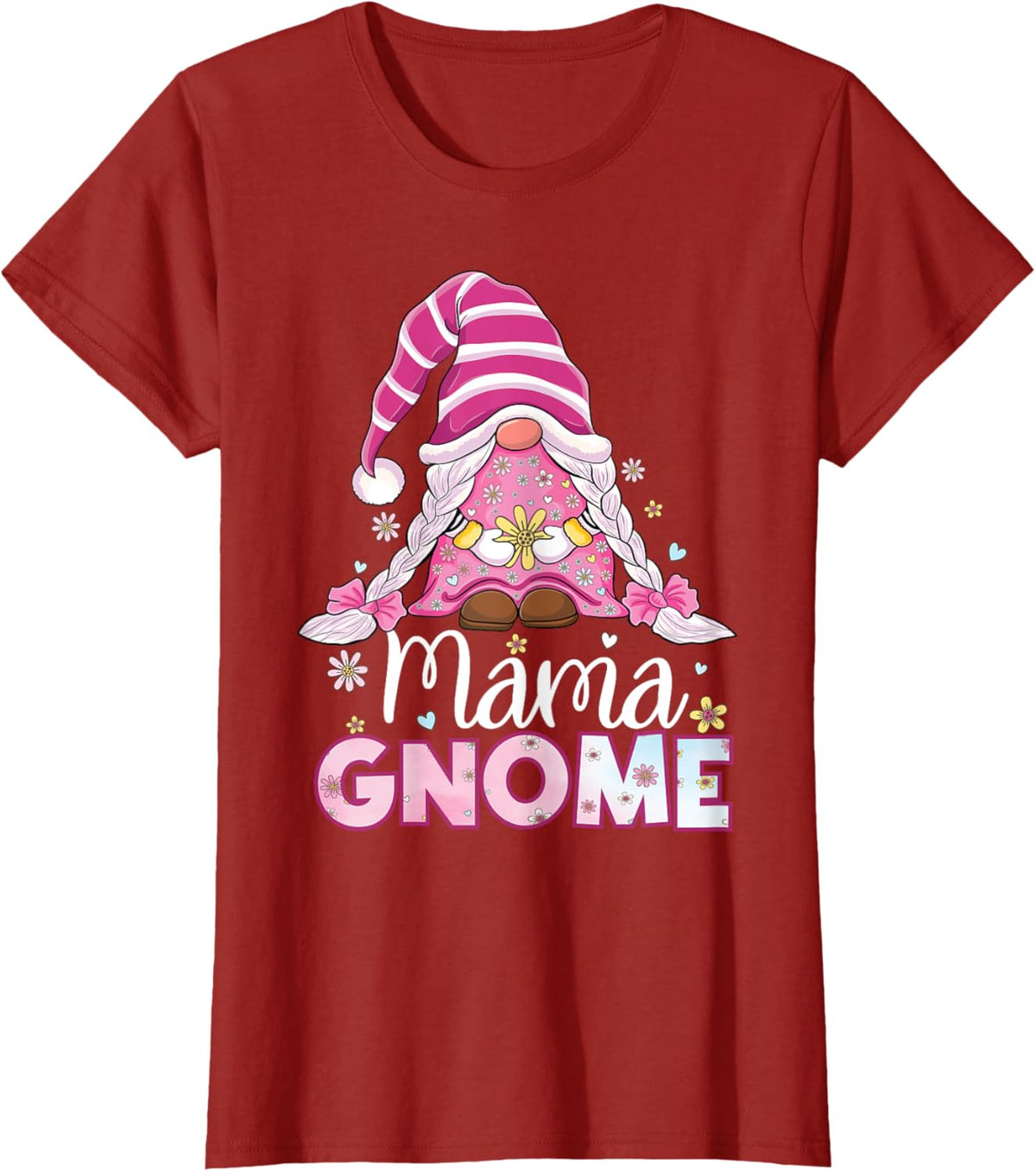 Flower For Mom Gnomies Cute Gnome Mom Happy Mother&#39;s Day