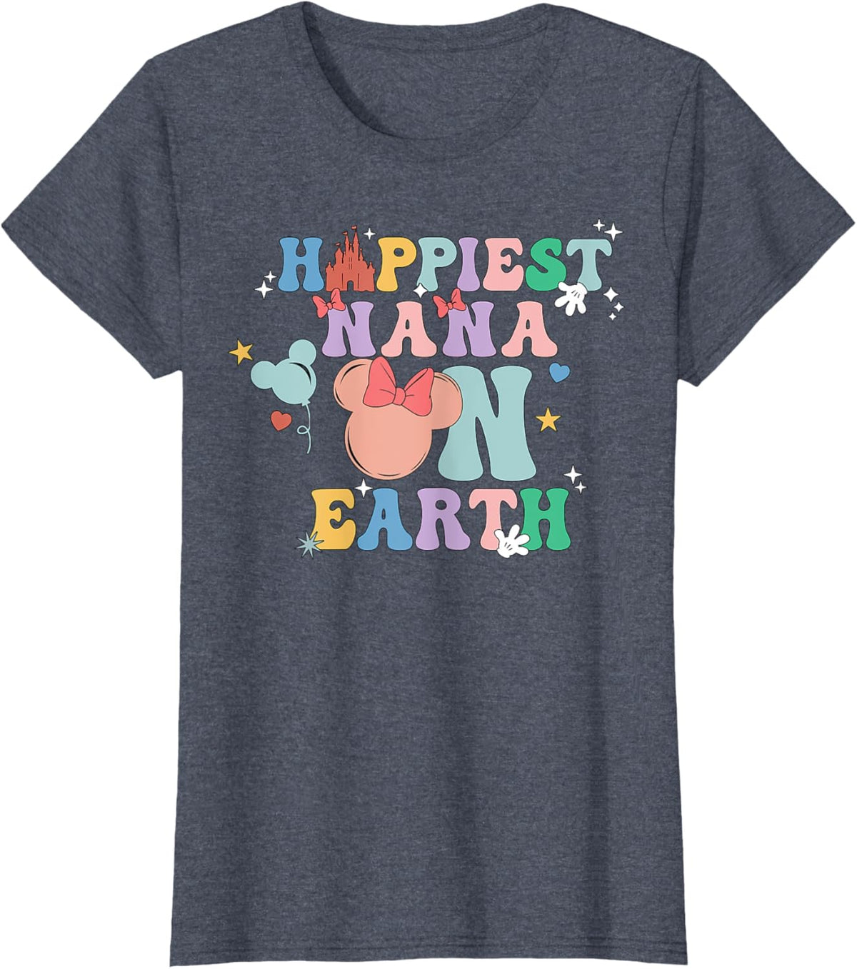 Happiest Nana On Earth Groovy Mom Mother&#39;s Day Mother Shirt
