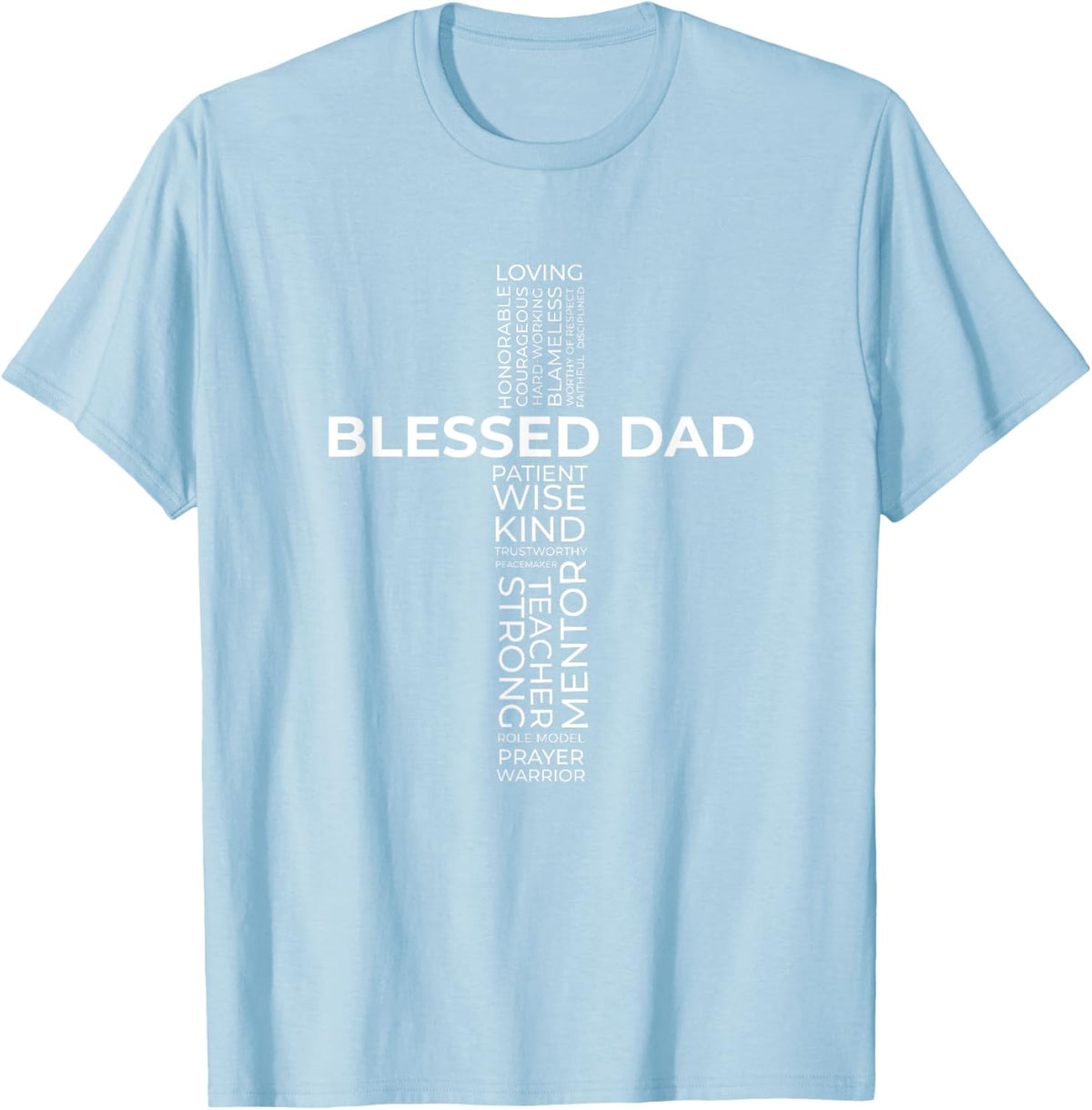 Christian Blessed Dad Cross Father&#39;s Day Shirt