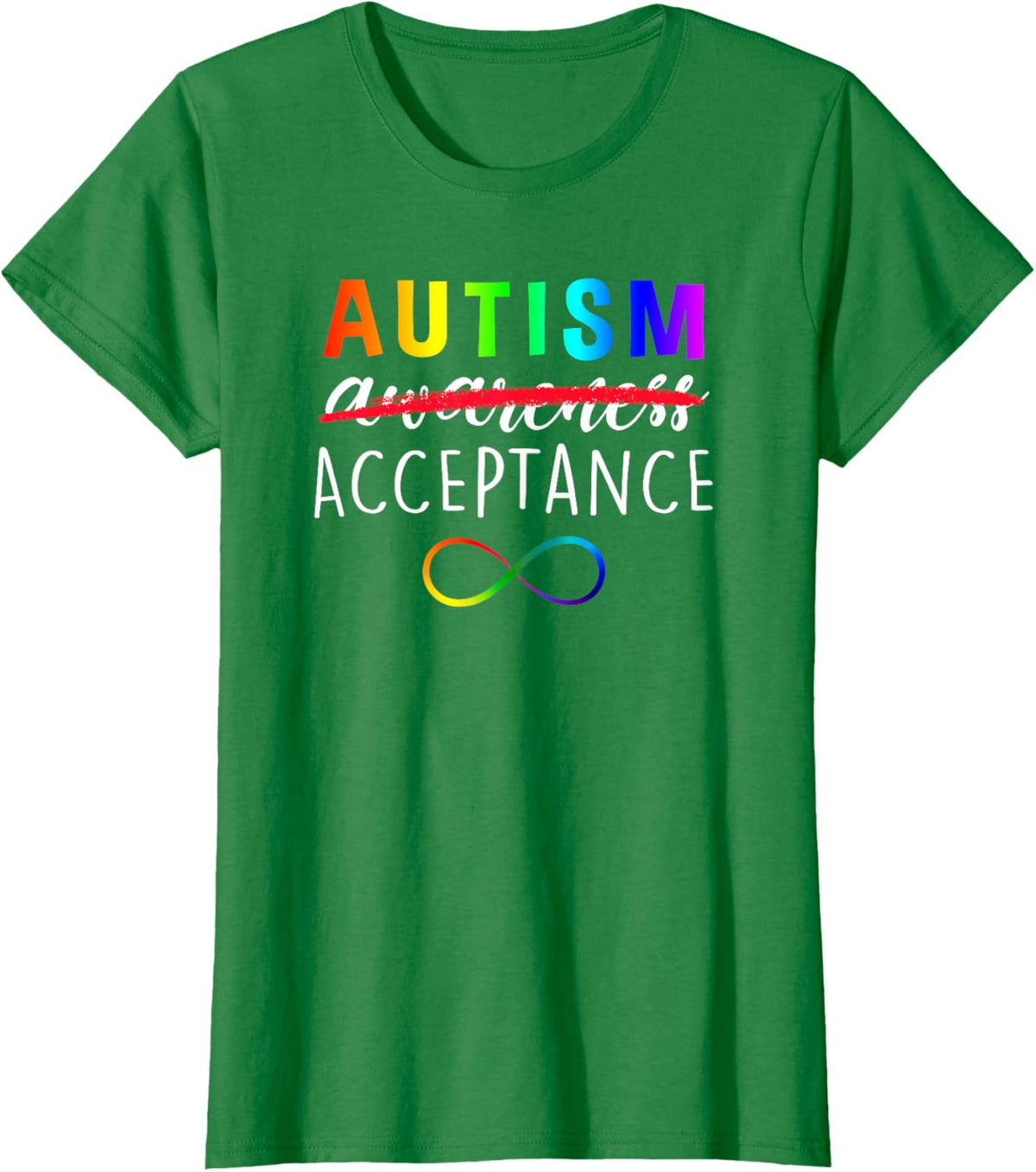 Autism - Red Instead - Acceptance Not Awareness