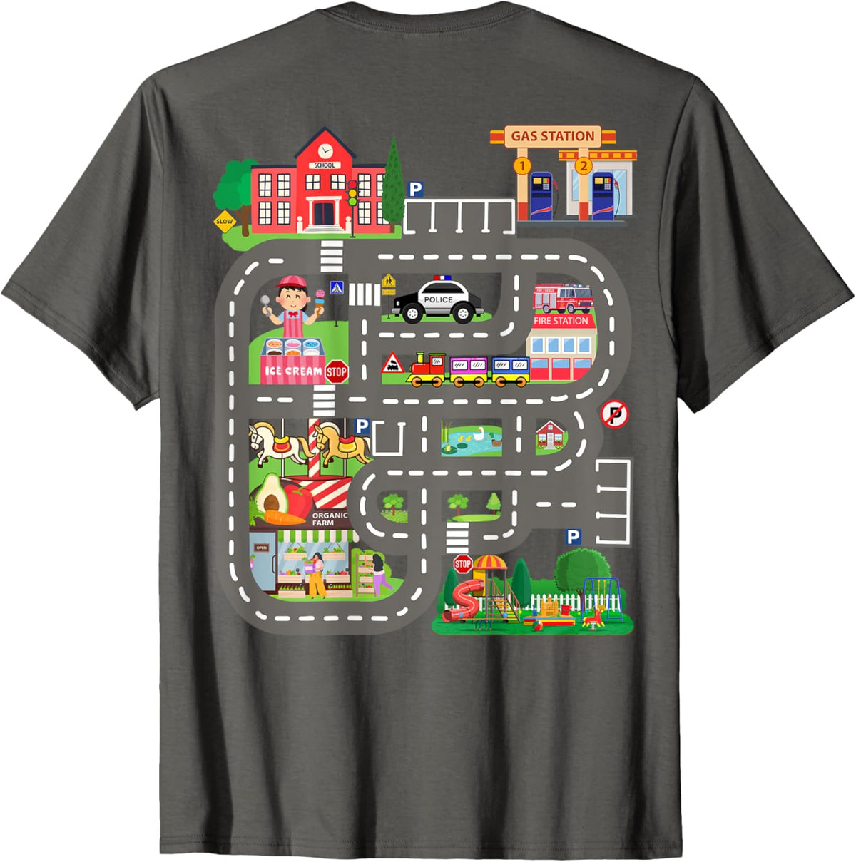 Kids Play Cars on Dad&#39;s Back Funny Father&#39;s Day Race Track