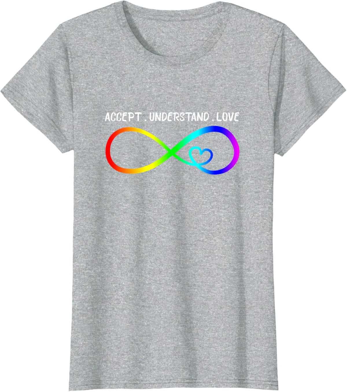 Accept Understand Love Heart Infinity Autism Awareness