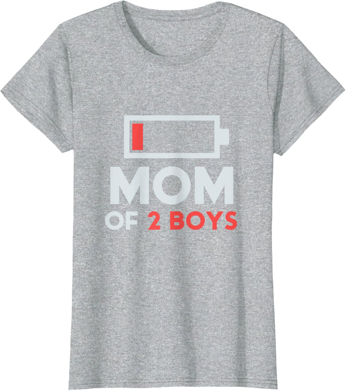 Mom of 2 Boys Gift from Son Mothers Day Birthday Women Mother Shirt