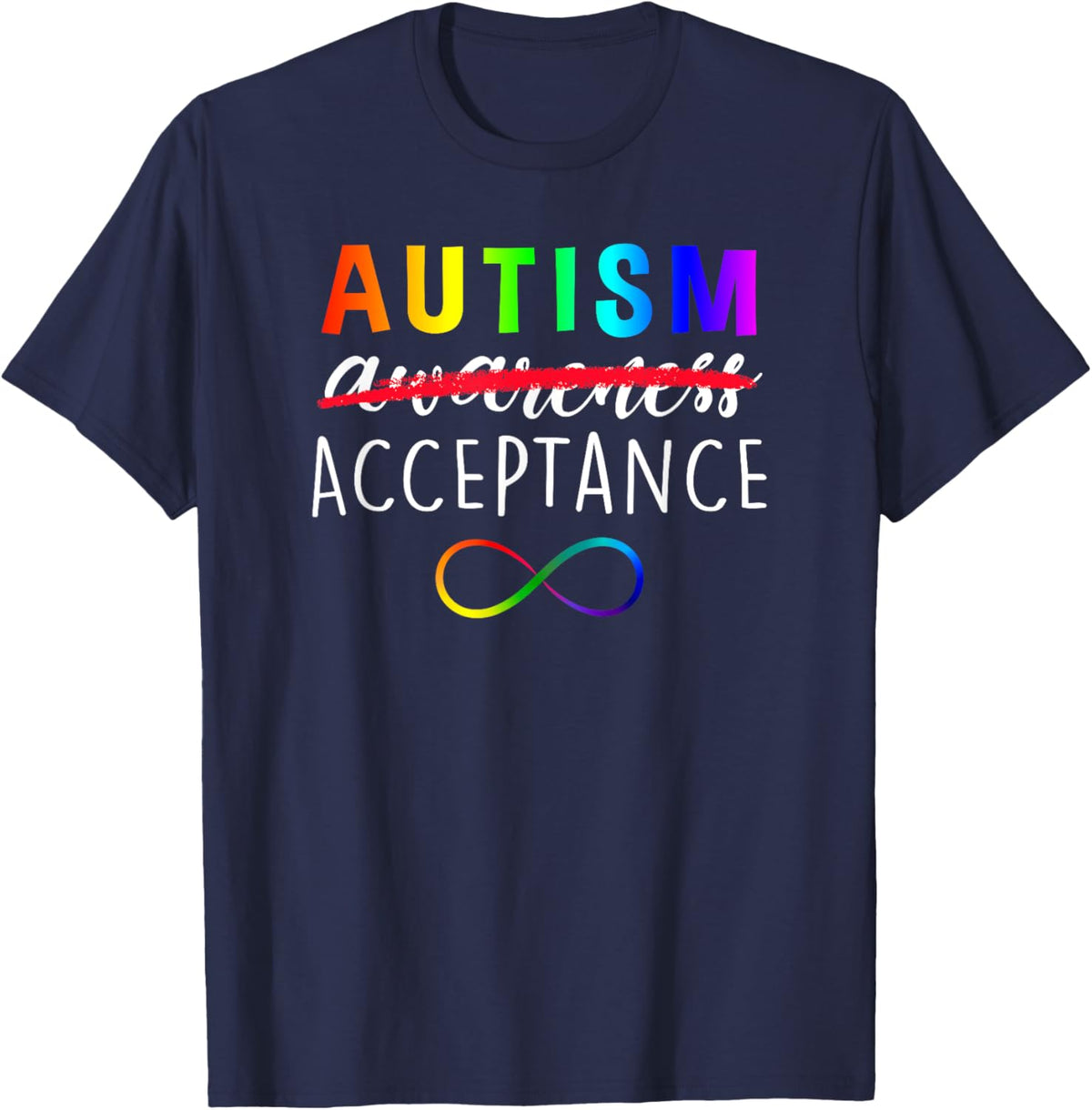 Autism - Red Instead - Acceptance Not Awareness