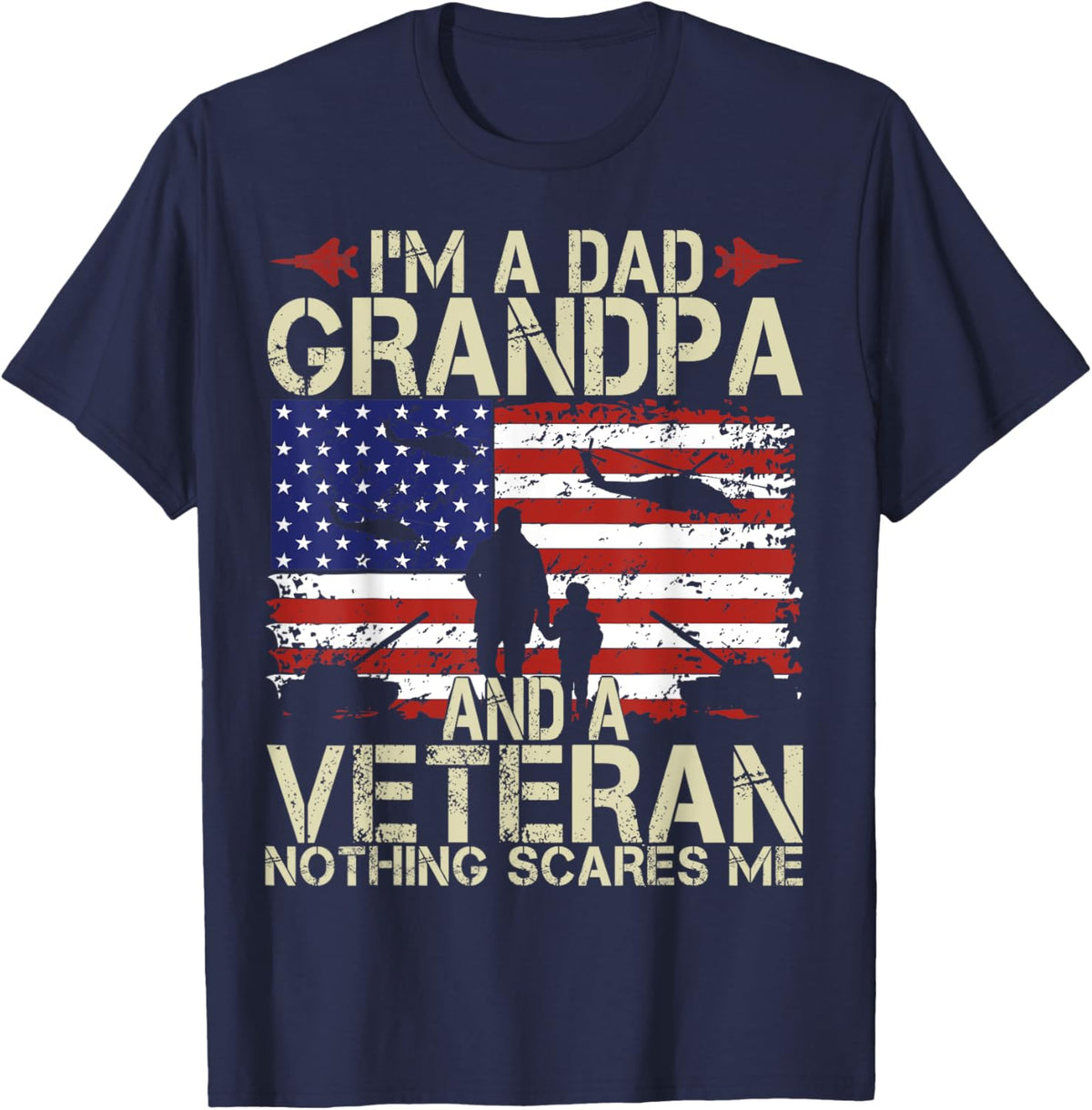 I&#39;m A Dad Grandpa And Veteran Fathers Day Papa Grandpa Gifts