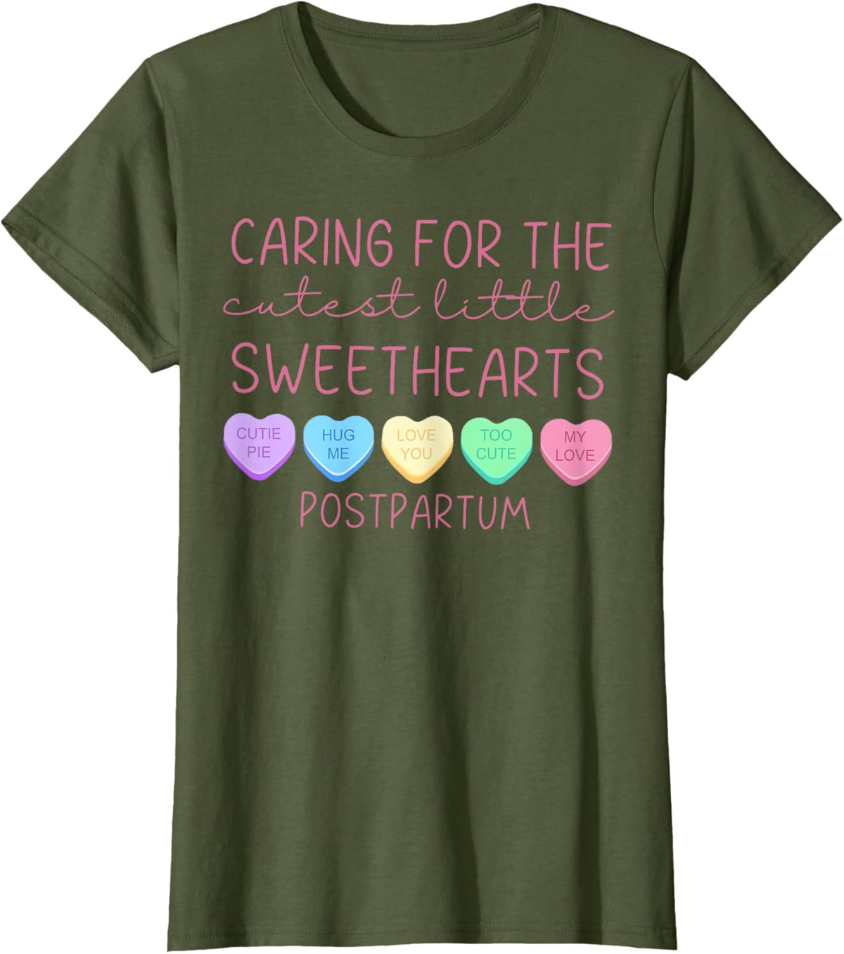 Postpartum Nurse Hearts Candy Valentine&#39;s Day Mother Baby