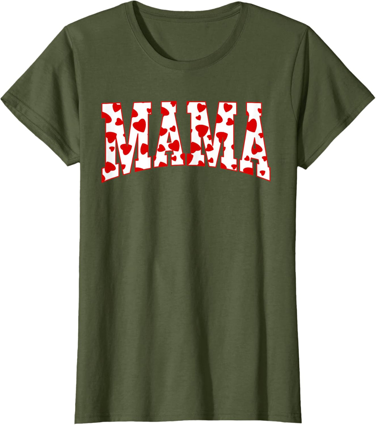 Mama Valentine Heart Valentines Day Family Matching Funny Mother Shirt