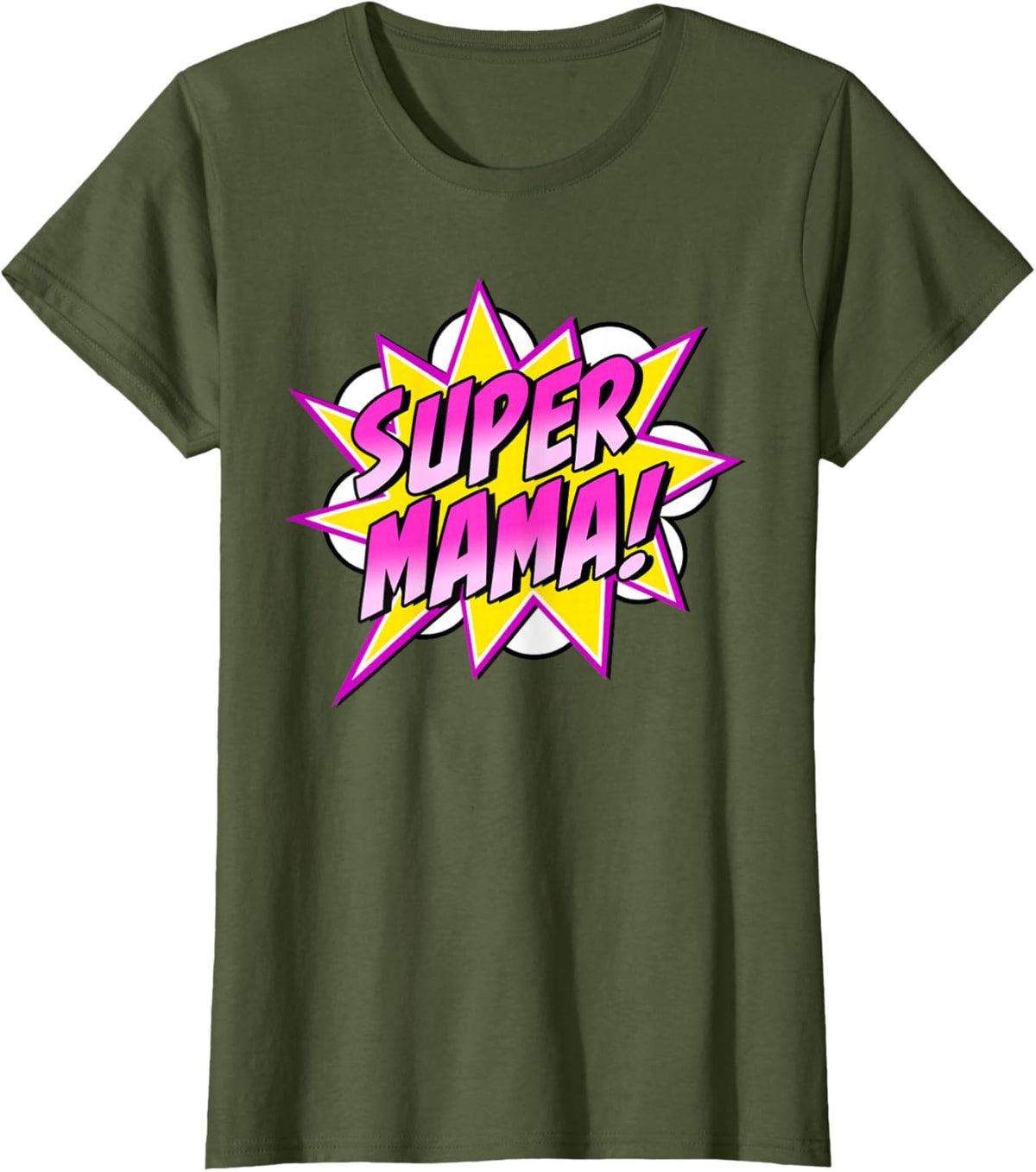 Super Mama Comic Book Superhero Mother&#39;s Day