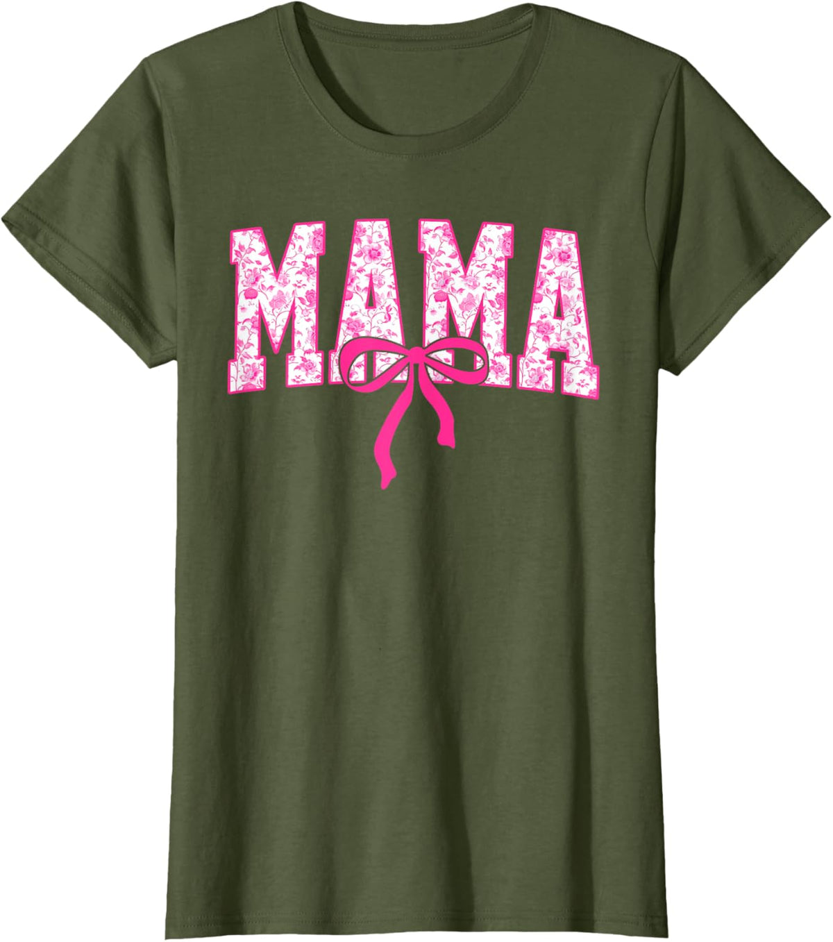 Coquette Pink Chinoiserie Mama Floral Bow Mom Mothers Day