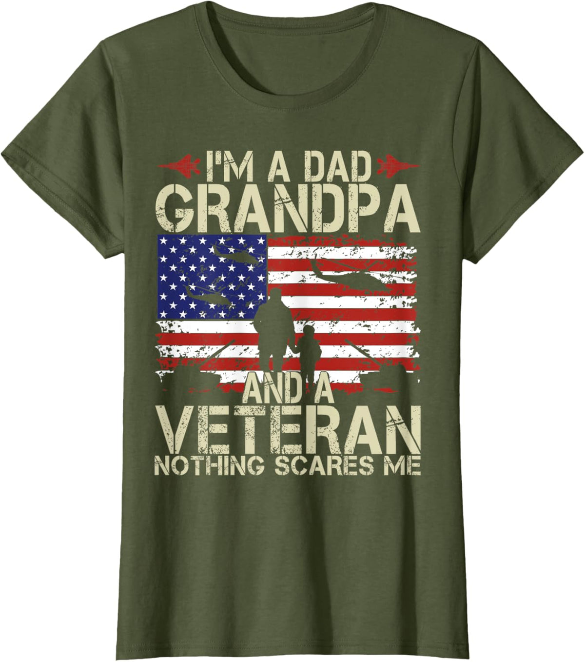 I&#39;m A Dad Grandpa And Veteran Fathers Day Papa Grandpa Gifts