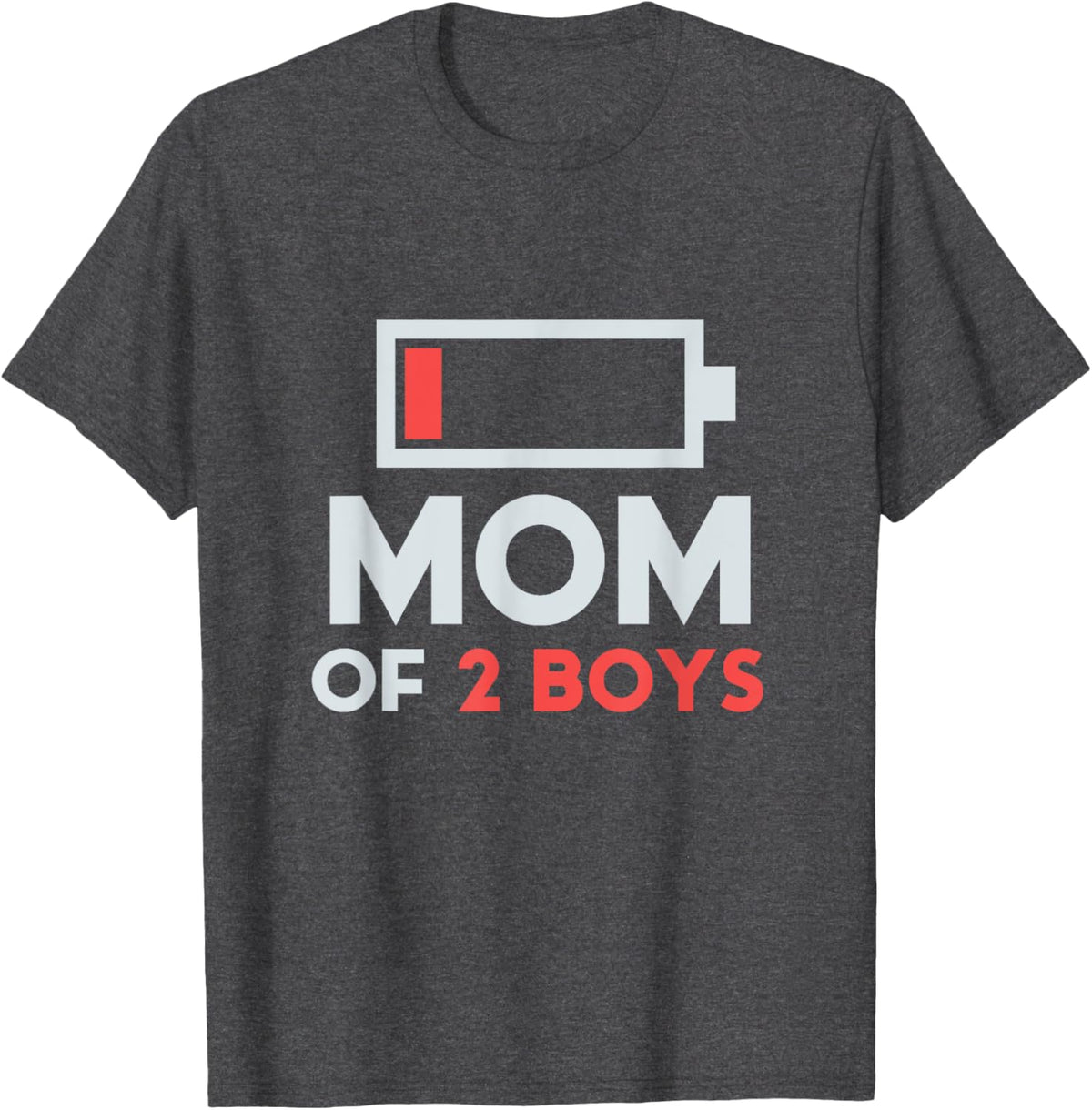 Mom of 2 Boys Gift from Son Mothers Day Birthday Women Mother Shirt