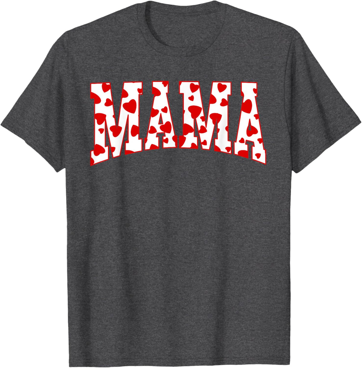Mama Valentine Heart Valentines Day Family Matching Funny Mother Shirt